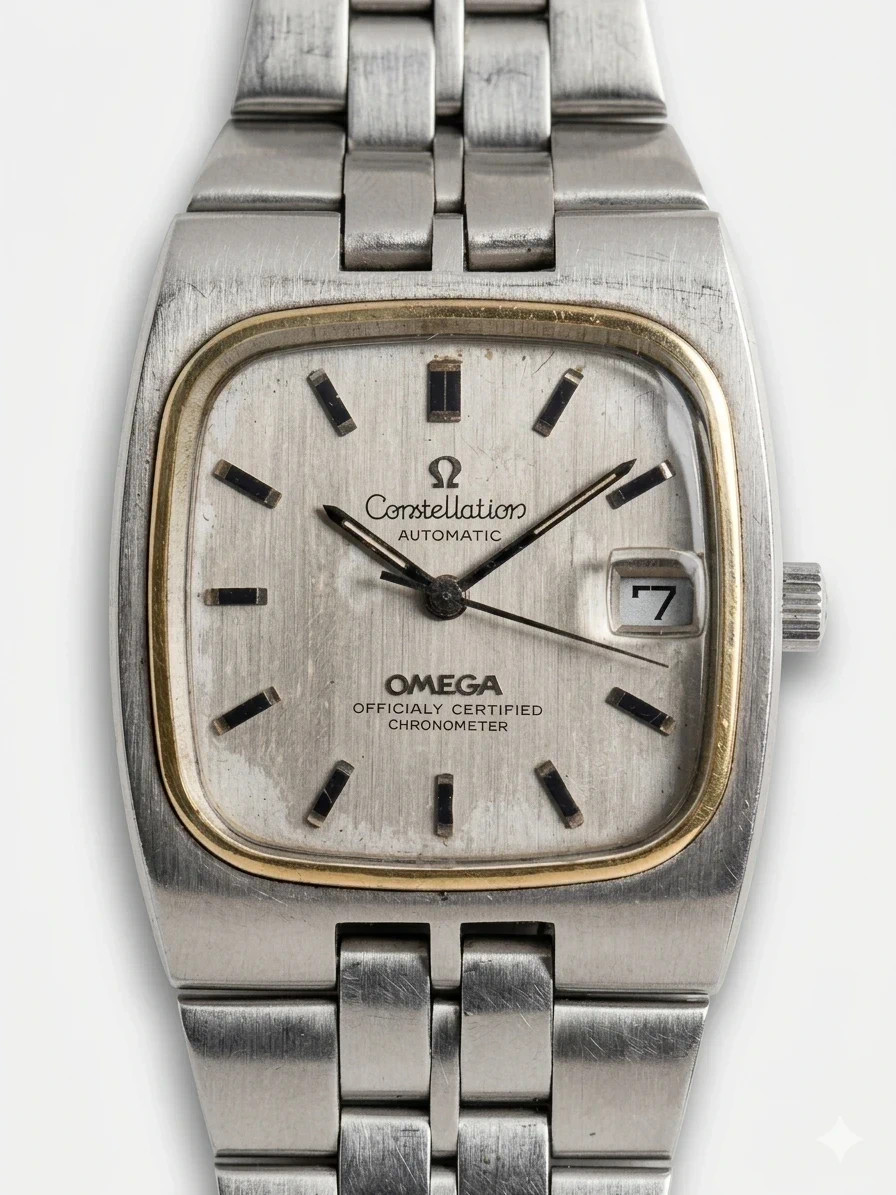 Montre omega constellation Chronometer acier – 37mm