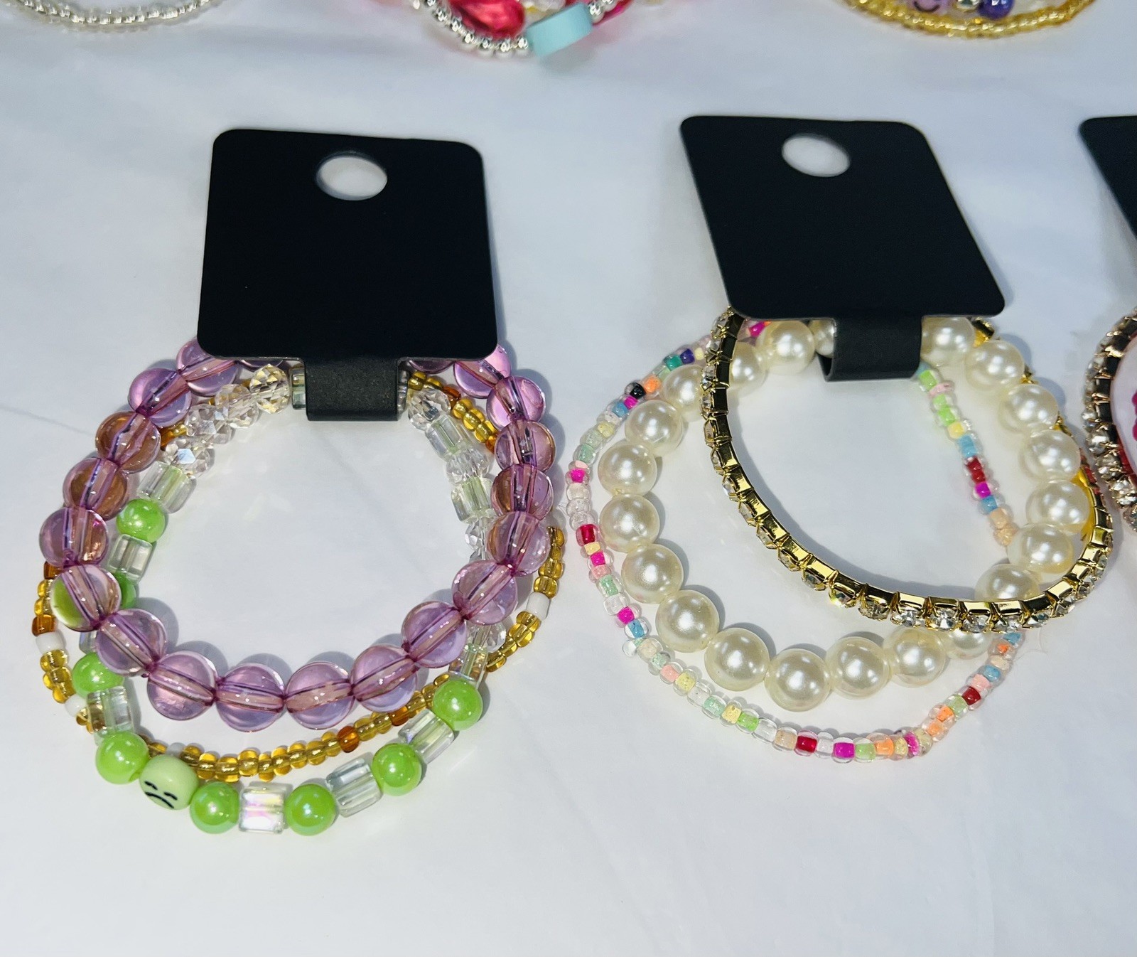 30 x Handmade Pretty Kids & Teens BRACELETS Party Bags 10 Packs Of 3 Z