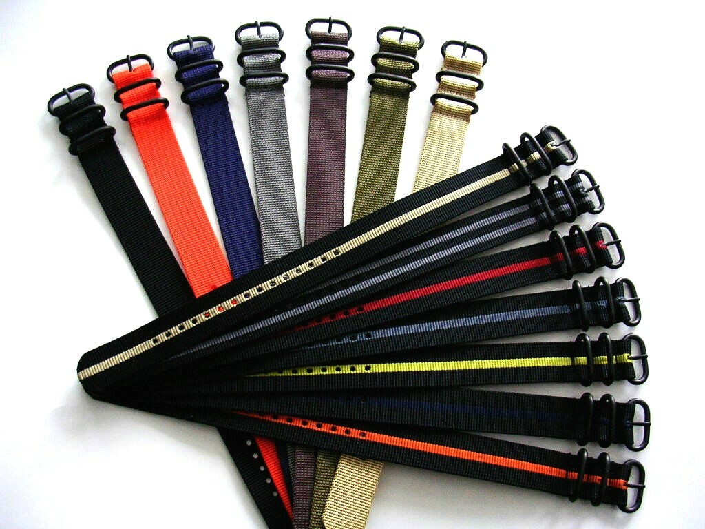 22mm NATO G10 1pc UTC PVD Nylon Smart Watchband replacement Dive strap IW SUISSE