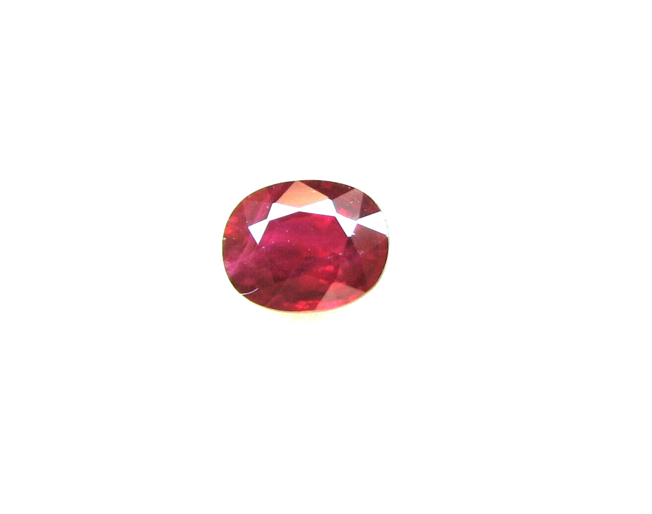 Natural Loose Gem Oval Thai Ruby Cherry Red 1.15 Carats 6.8×5.4×3.5 MM LxWxD