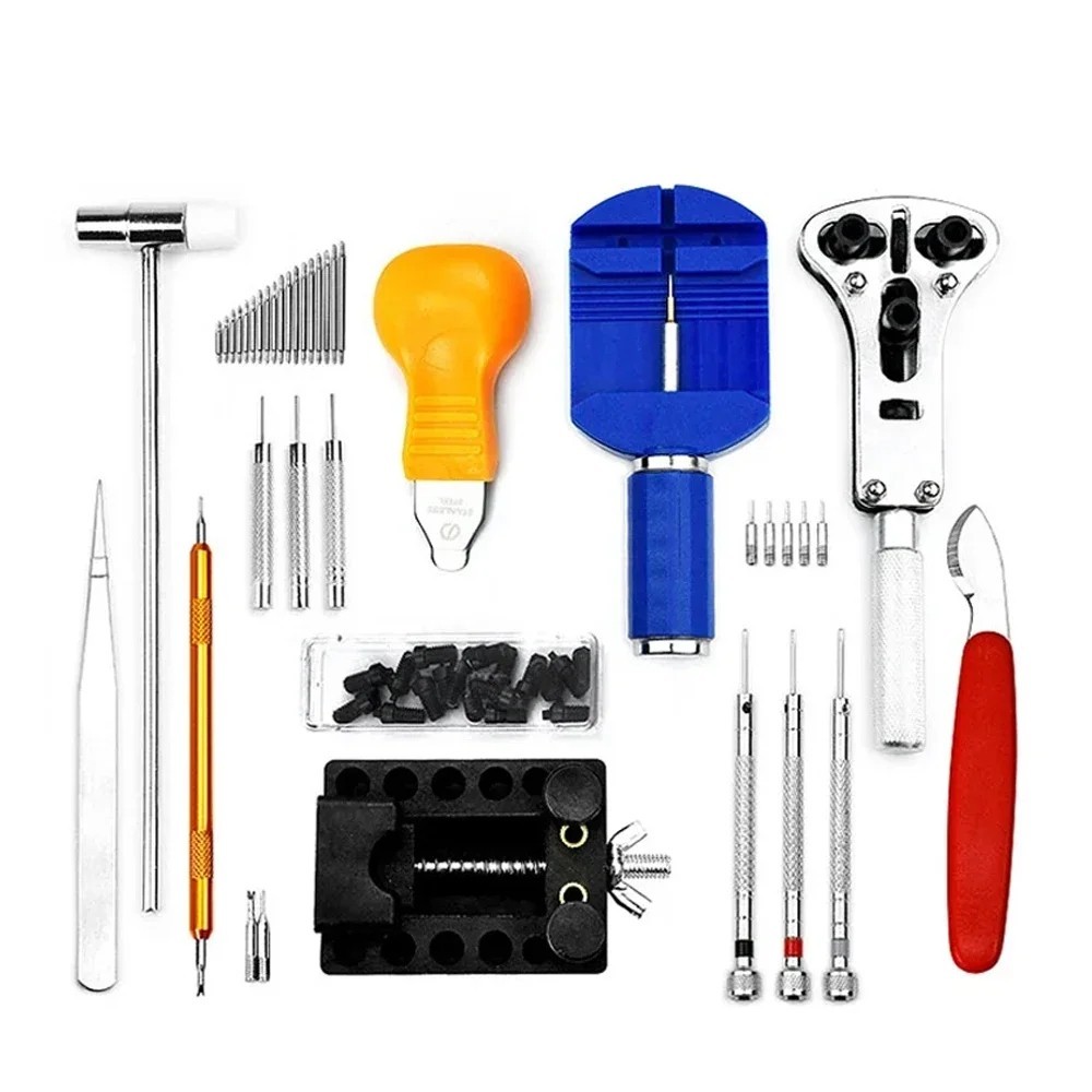 147 Pcs Watch Repair Kit Watchmaker Back Case Remover Opener Link Pin Spring Bar
