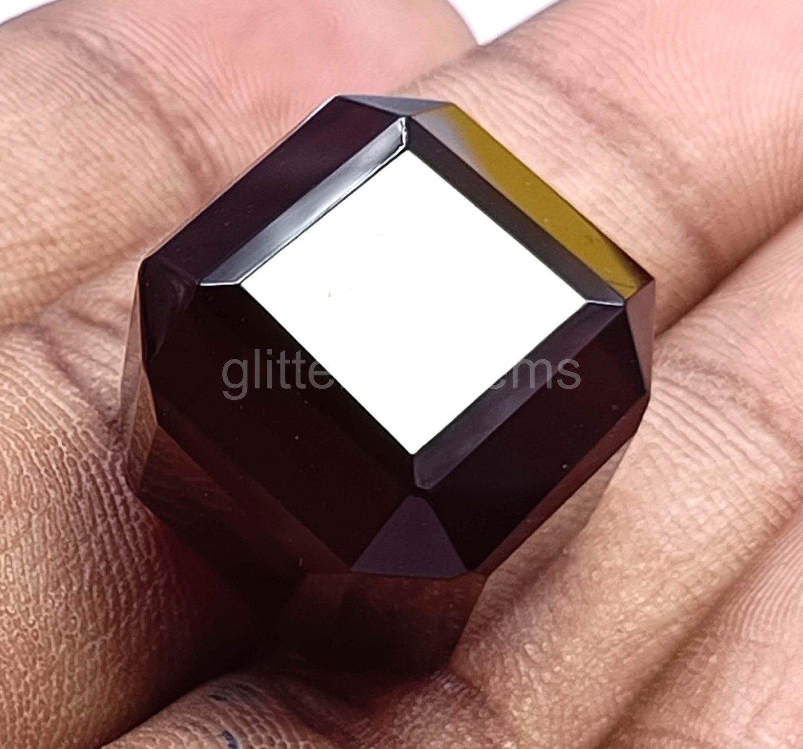 59.55 Ct Cube Cut Natural Blood Red Ruby IGL Certified Loose Gemstone 5JOR