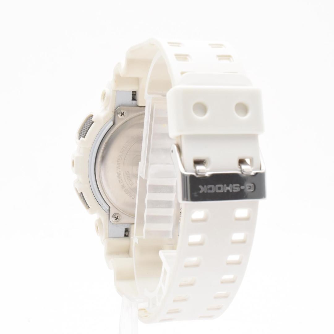 Working condition CASIO G-SHOCK men’s analog-digital watch, white.