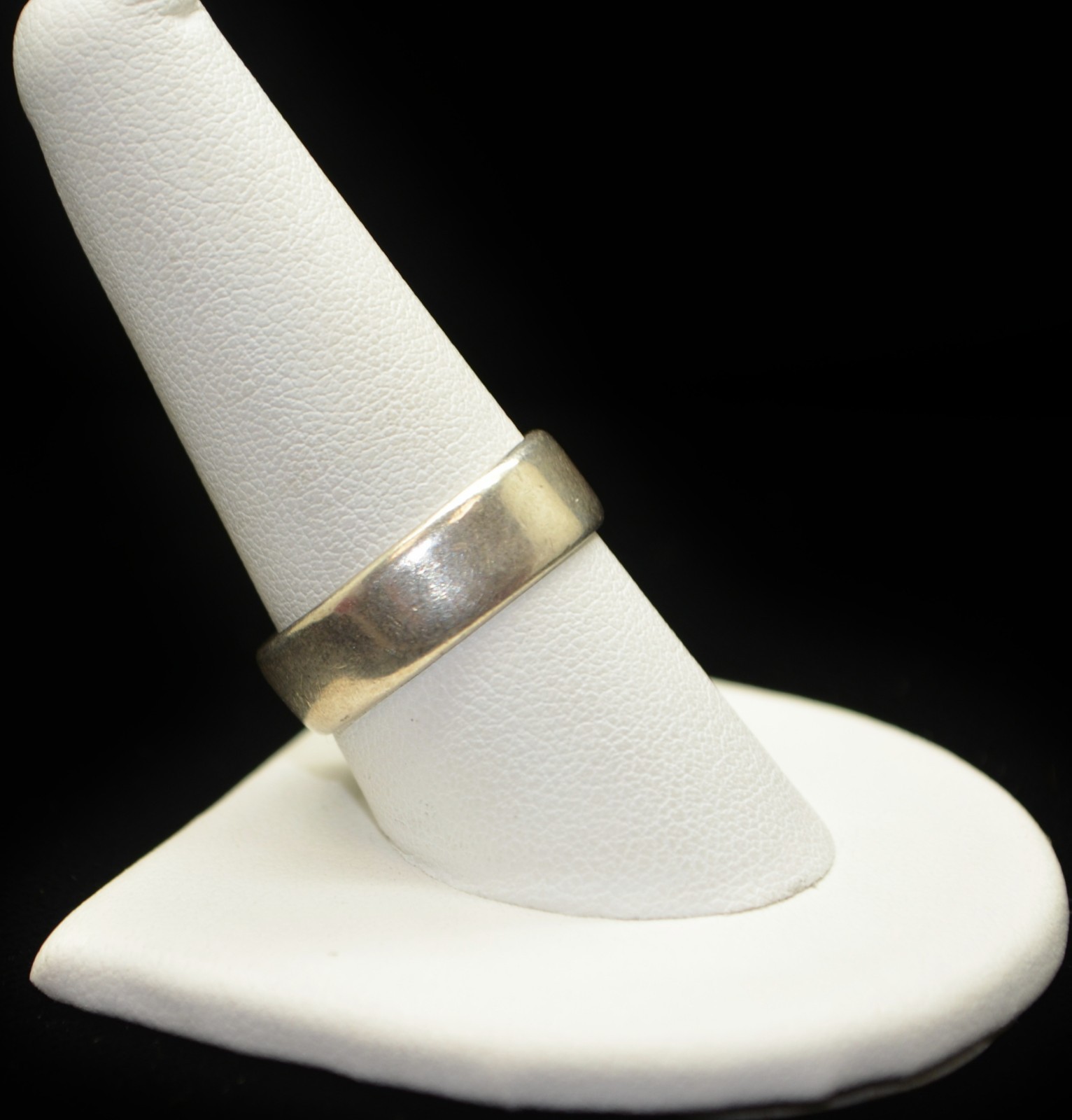 Sterling Silver Smooth Band w/ Internal Engravings Ring SZ 9.5 #FMF248