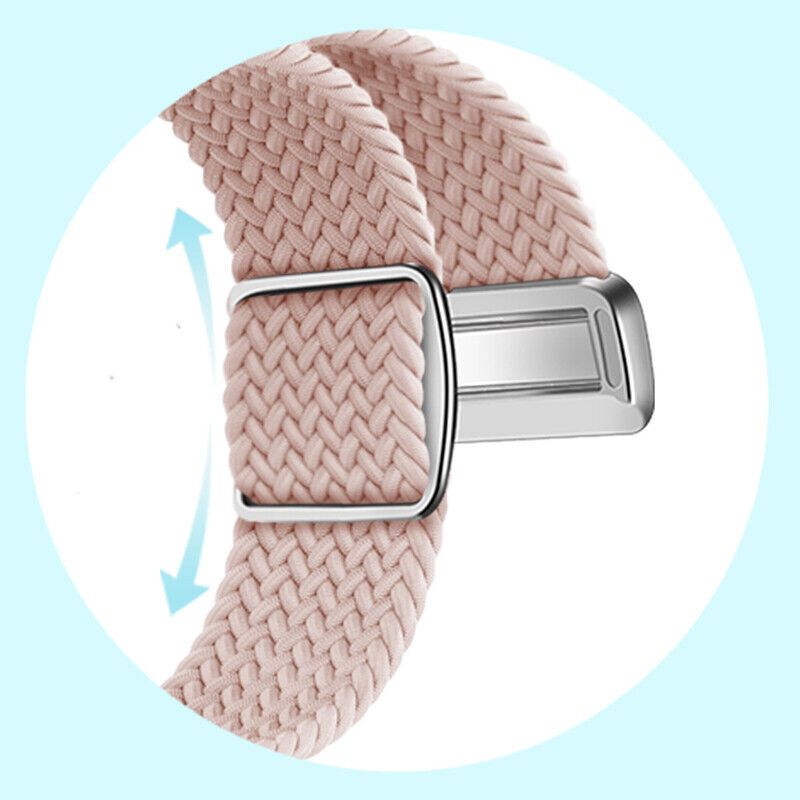 For Google Pixel Watch 3 41/45MM Replacement Magnetic Woven Nylon Elastic Band