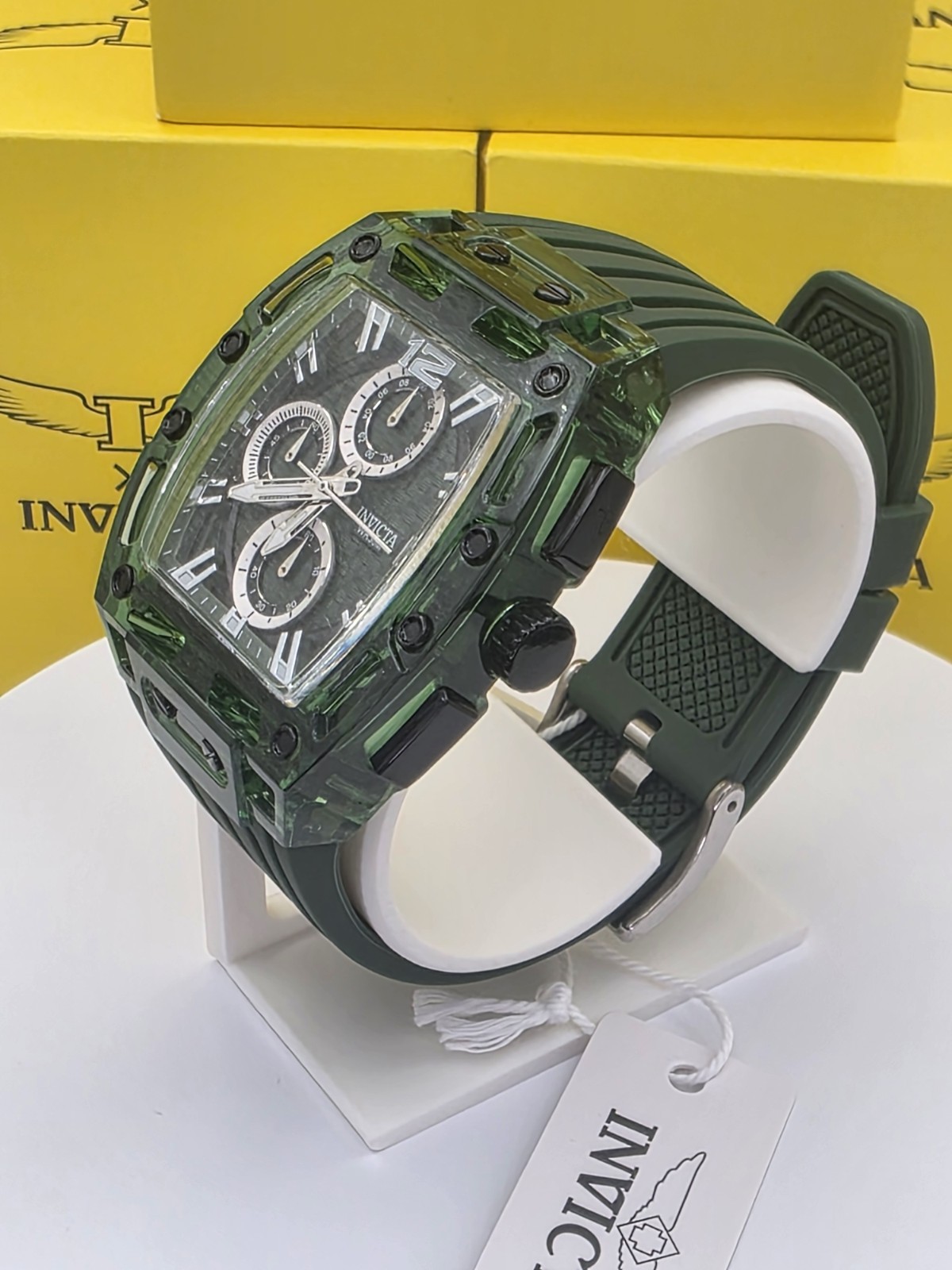 70144 – Invicta S1 Rally Allogrip Men 42mm Green Tone Case Green Metal Dial