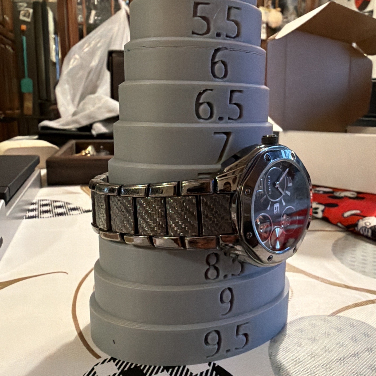 Elgin Skeleton Open-Heart FG2014S 032 pre-owned carbon fiber