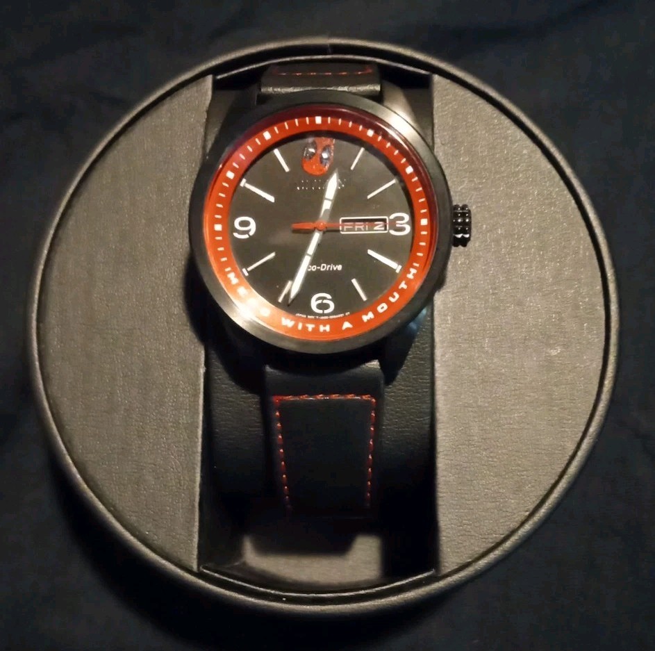 Citizen Men’s Eco-Drive Marvel ‘Here Comes Deadpool’ Black Ion Plated AW0145-02W
