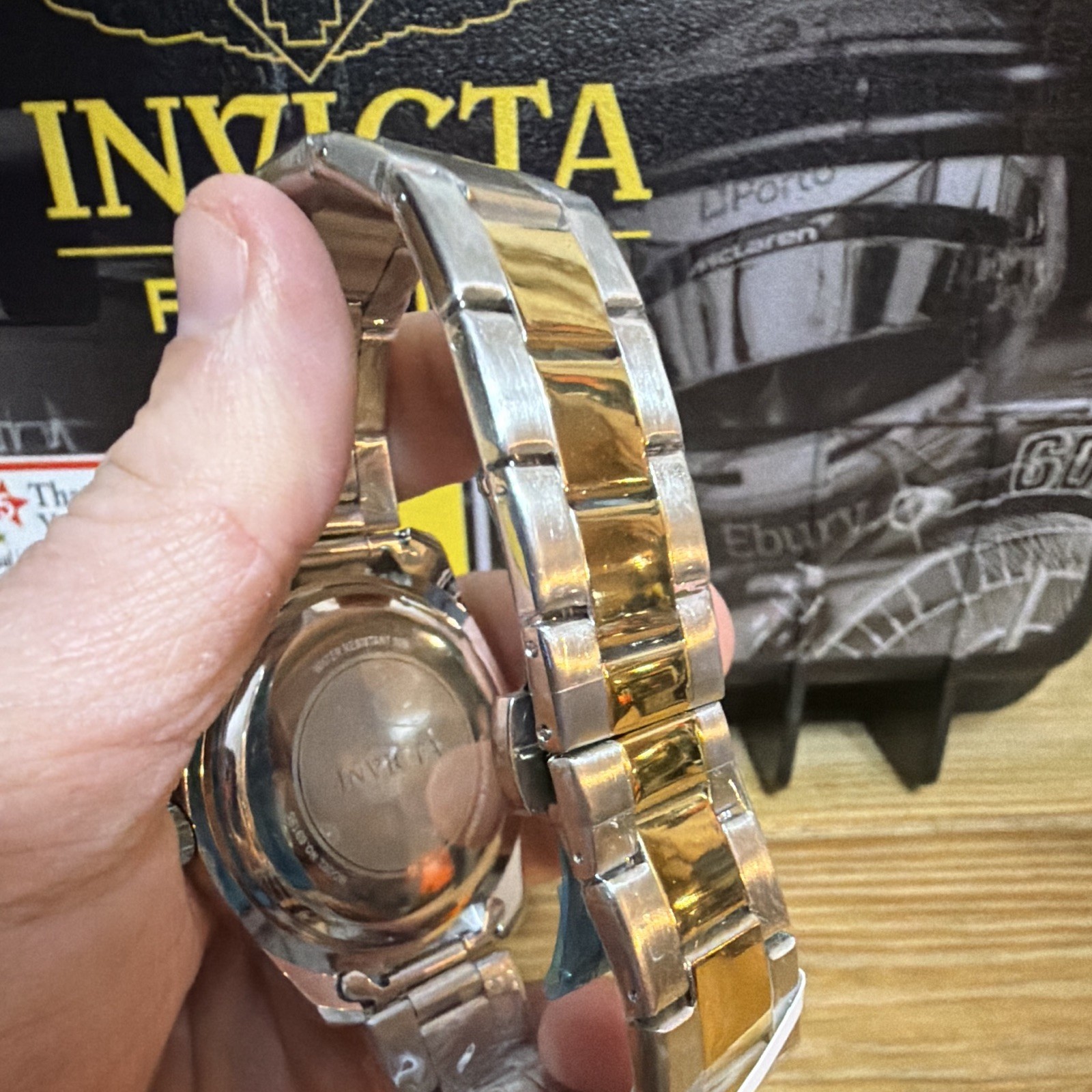 Invicta Men’s Celestial Hollis, gray dial, Two-Tone Stainless Steel Bracelet