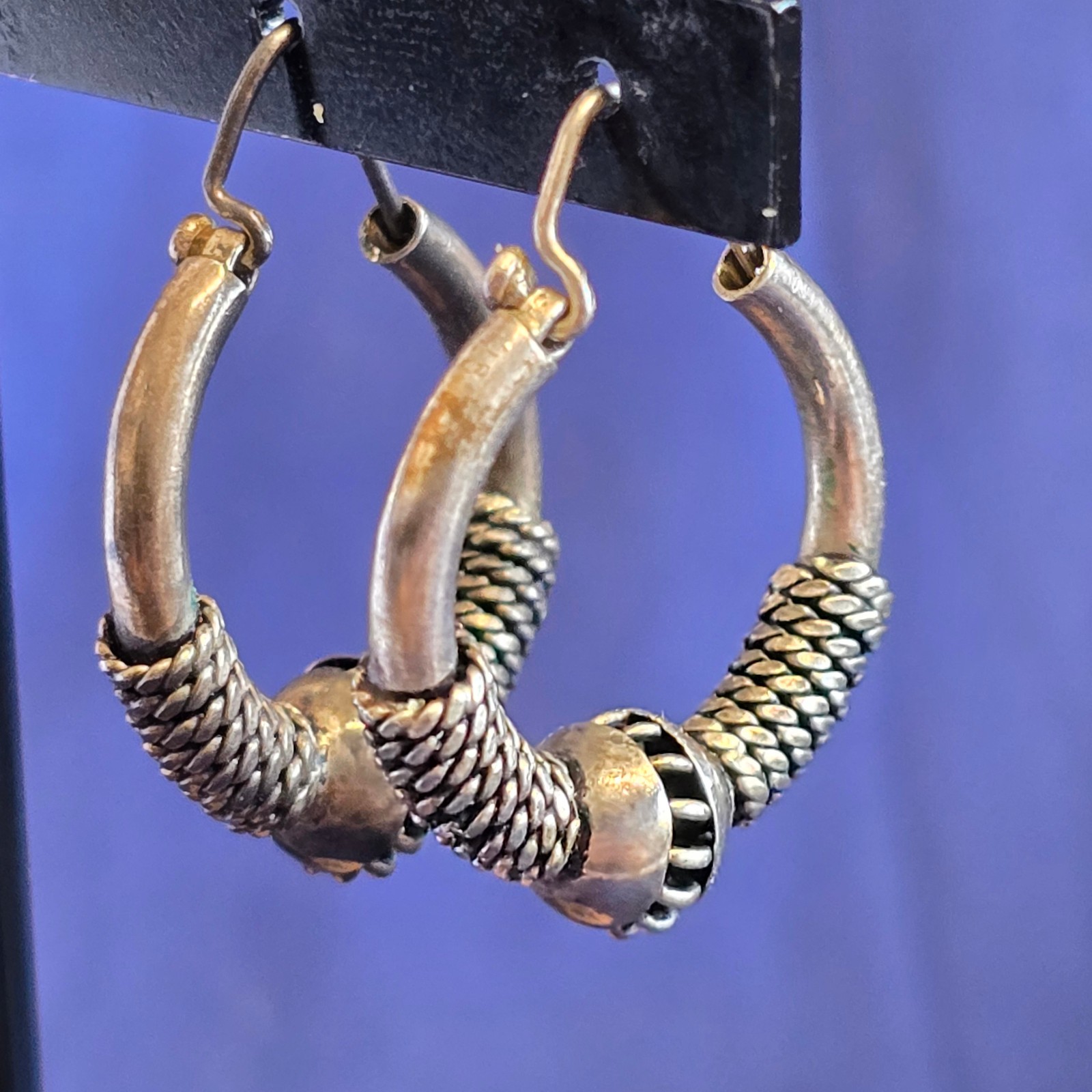 Sterling Silver Hoop Earrings 5.82g Fine Jewelry Hoop Wire