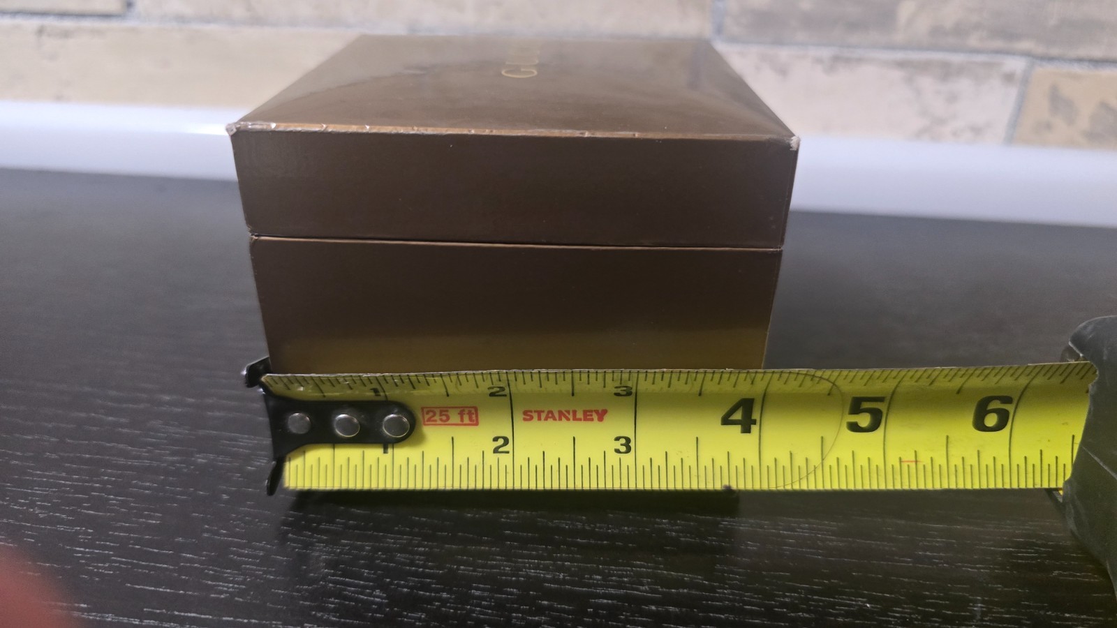 Gucci Small Accessory Box – Authentic 4×4 Designer Packaging – Brown