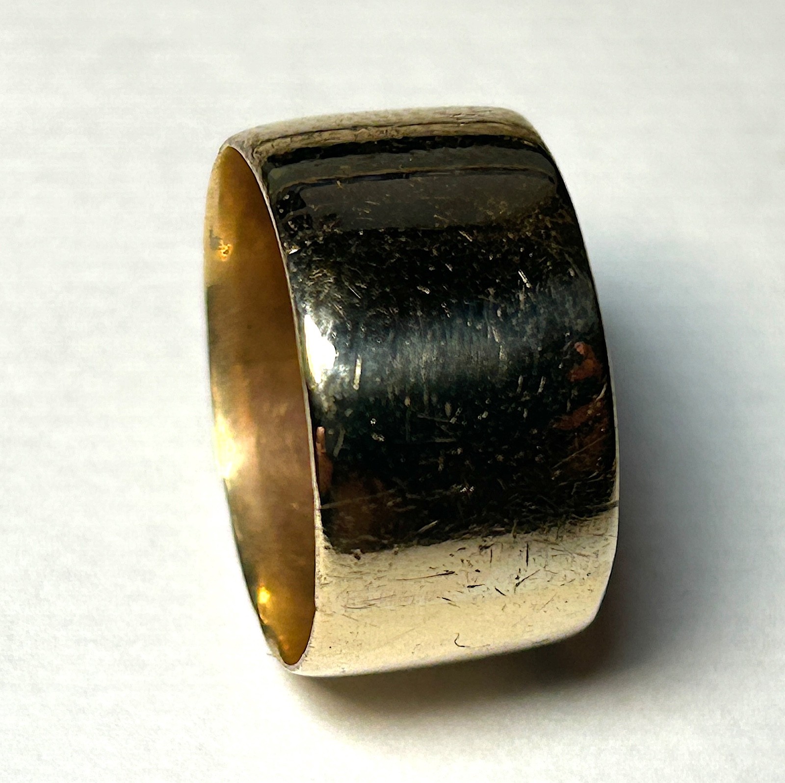 Vintage Men’s 10k Solid Gold Cigar Band Ring Size 8.5 6.7 Grams