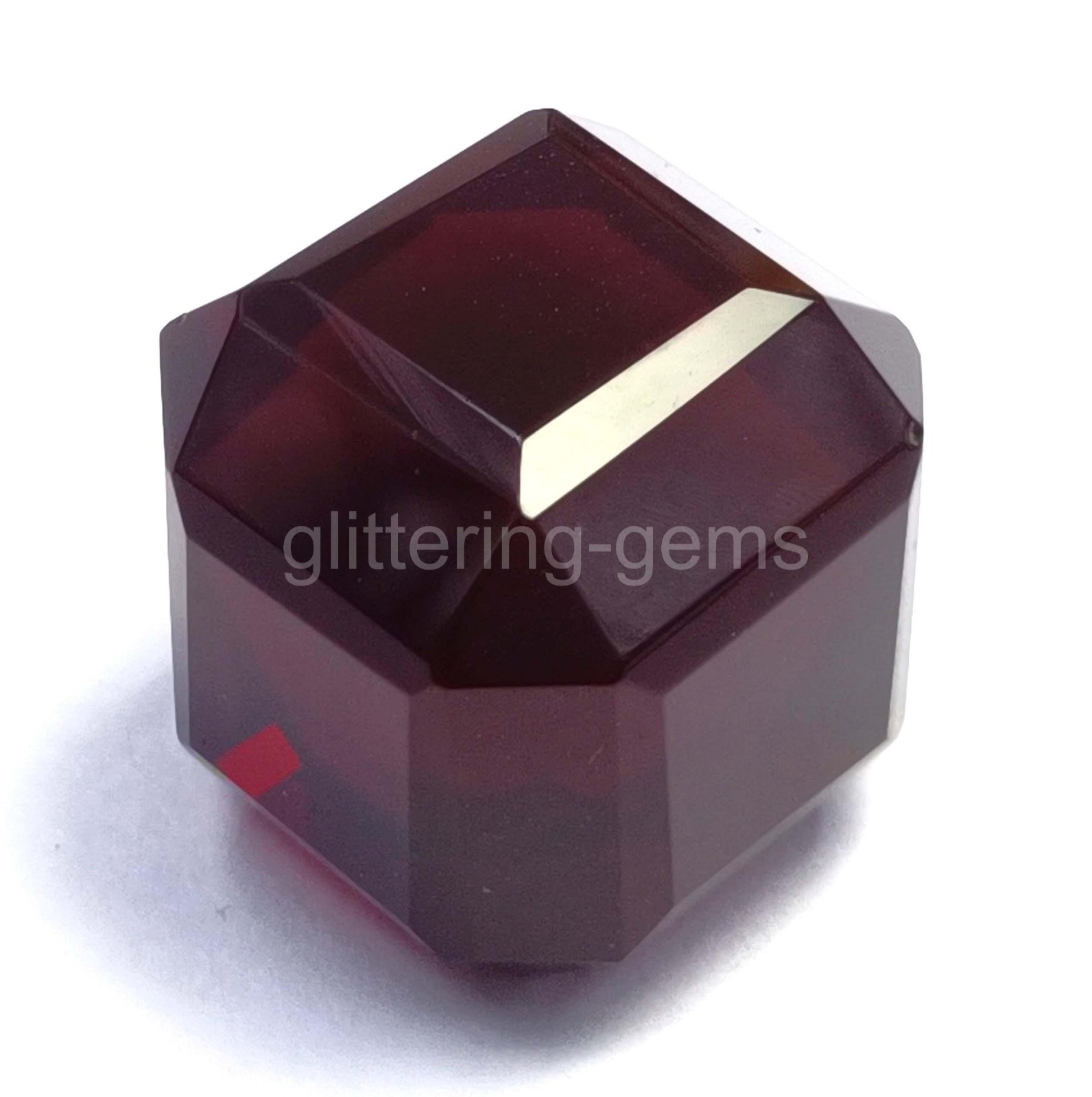 59.55 Ct Cube Cut Natural Blood Red Ruby IGL Certified Loose Gemstone 5JOR