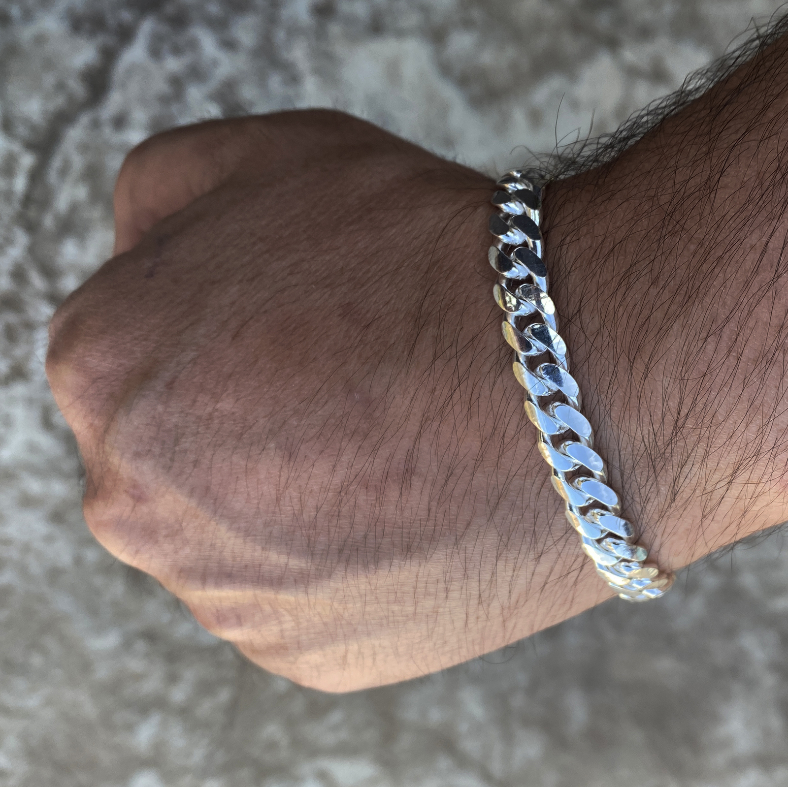 Men’s Solid 925 Sterling Silver Miami Cuban Link Bracelet Heavy 8.5″ in x 8mm