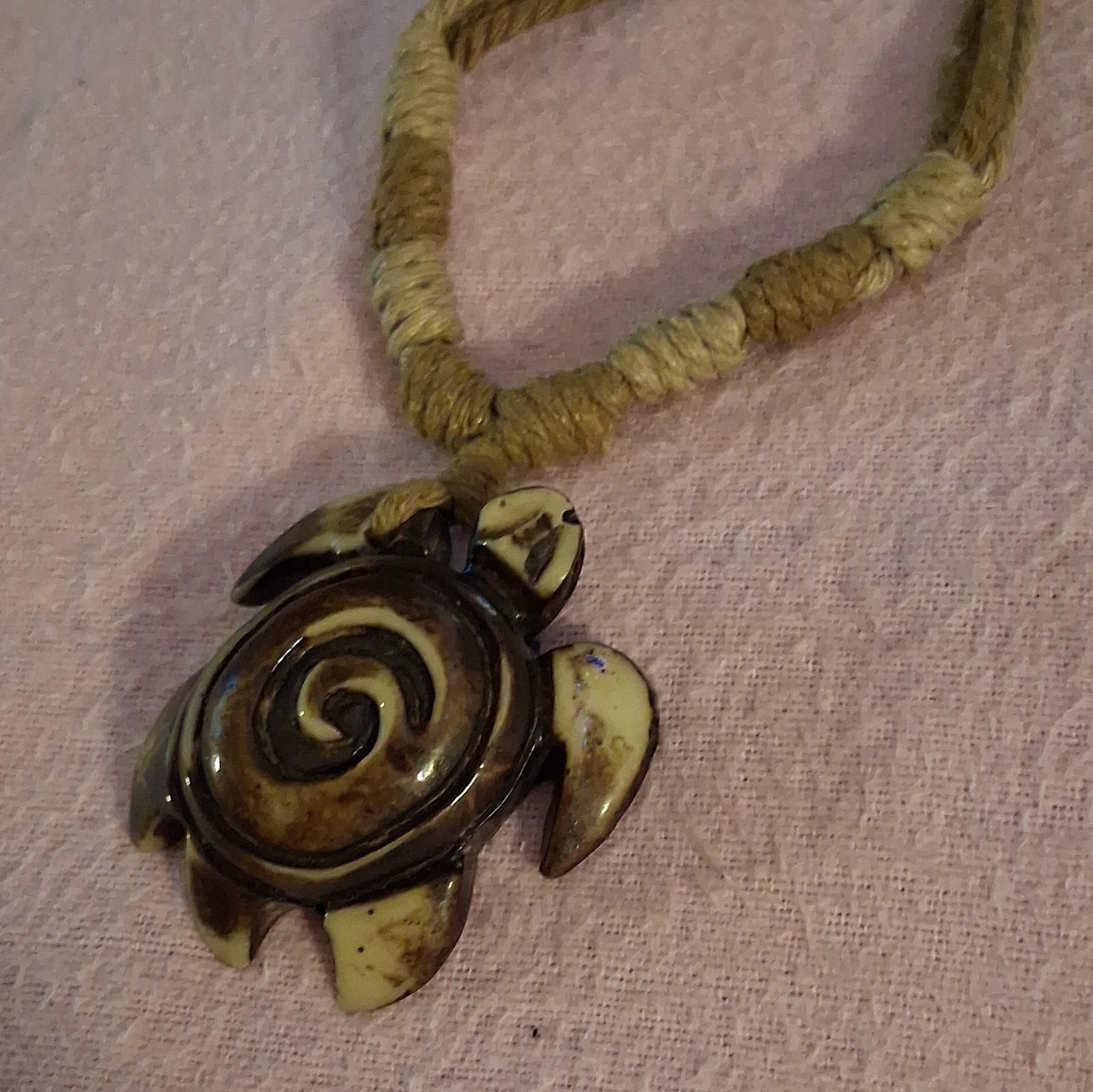Turtle Charm Pendant And Crystal Necklace