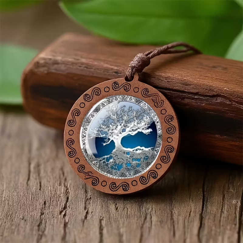 Fashion Tree Of Life Necklace Pendant Wooden Rope Jewelry Women Men Gift New