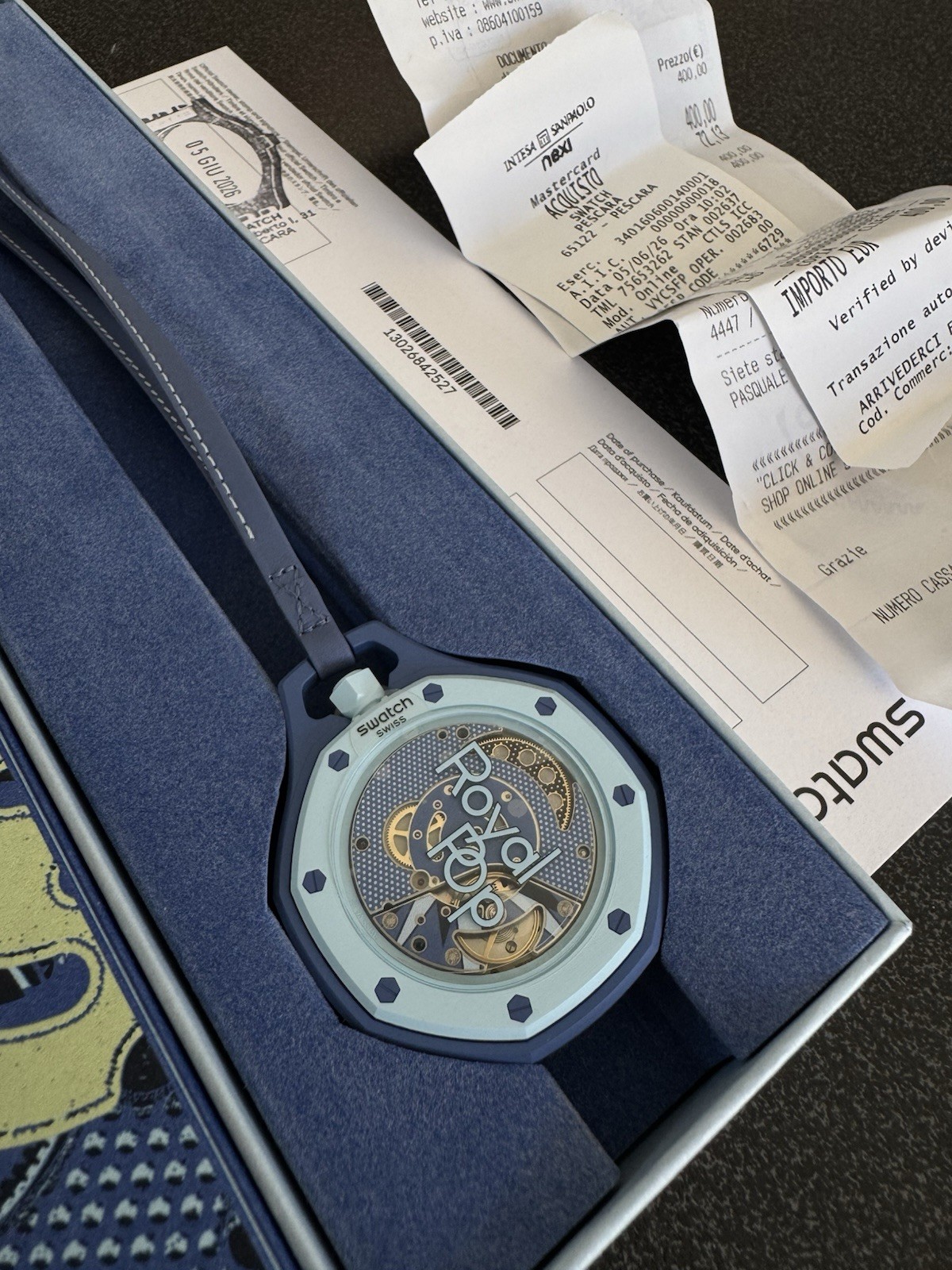 Swatch x Audemars Piguet AP Bioceramic Royal Pop Soap Lan Ba