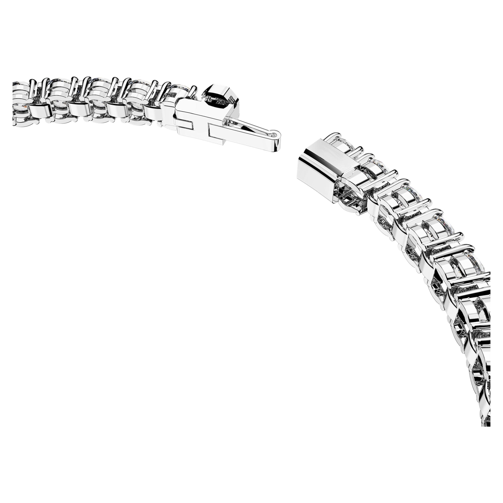 Swarovski Matrix Tennis Bracelet Round Cut White Rhodium Plated Medium 5648937