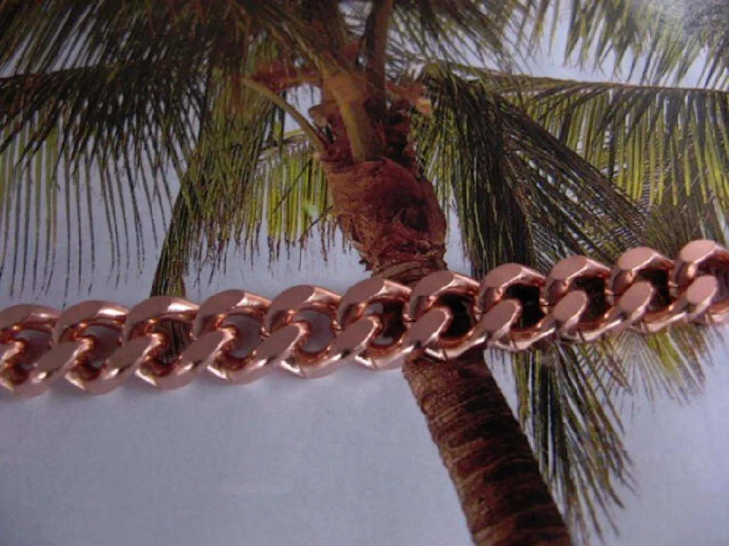 Solid copper bracelet CB646G – 3/8″ wide. Available in 8 to 11 inch lengths.