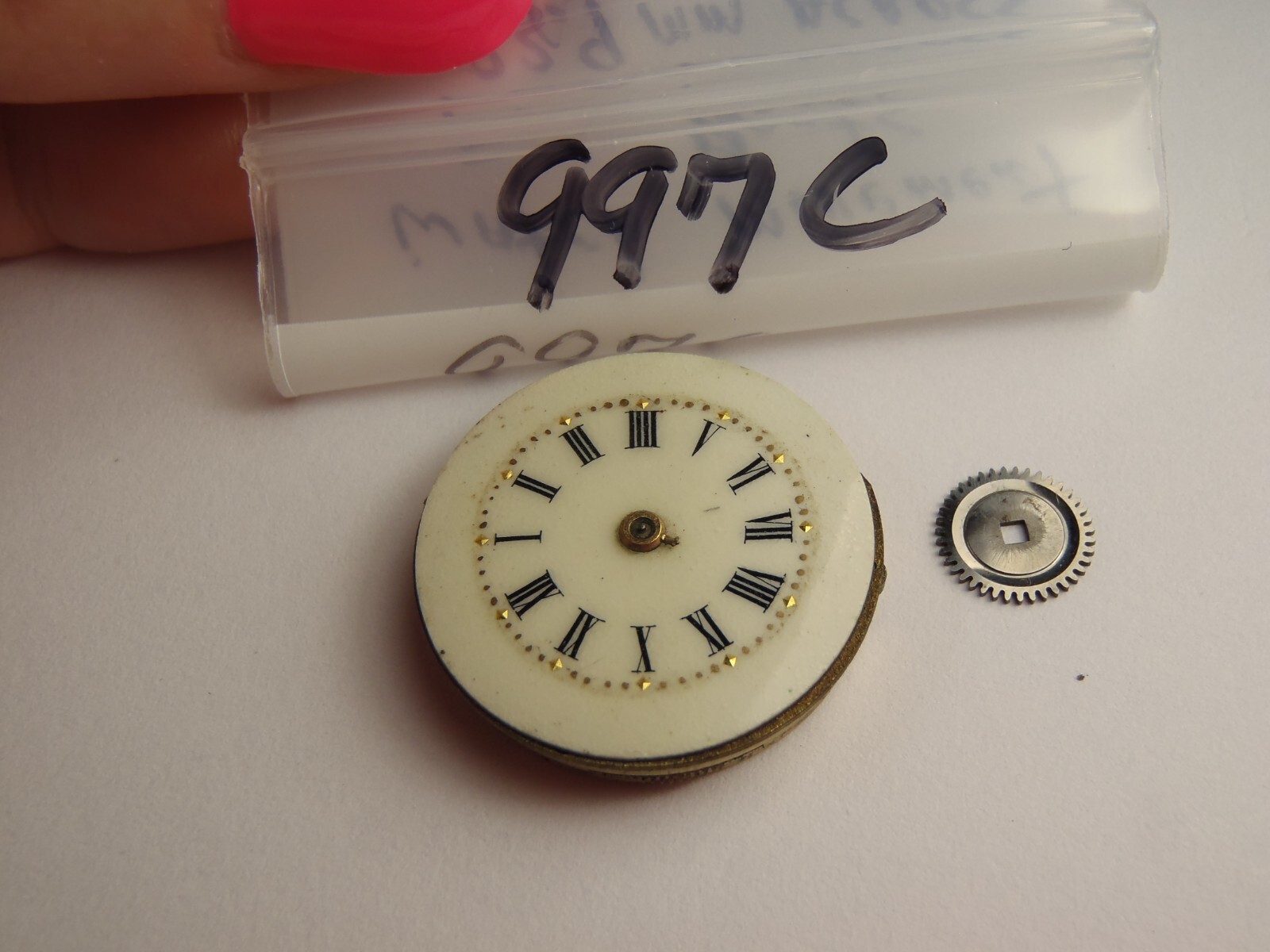 Vintage Manual Wind Watch Movement 23.9mm Across For Parts