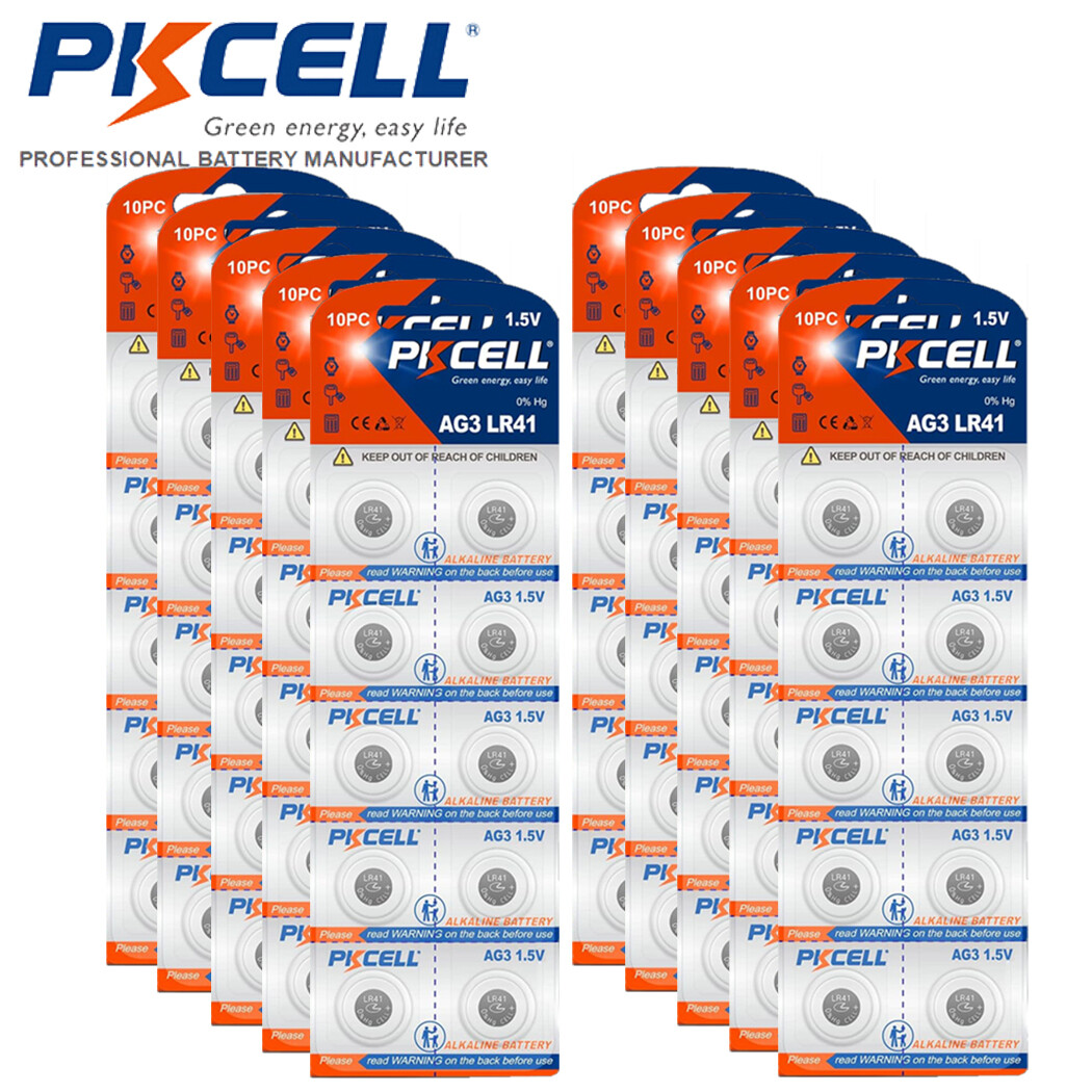 LR41 AG3 (100 piece) 392 SR41 192 Alkaline Button Battery for Toys Flashlights