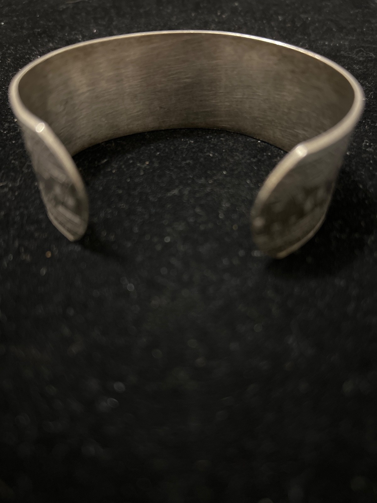 Engraved Ethnic Silver Copper Cuff Bracelet Unisex Adults