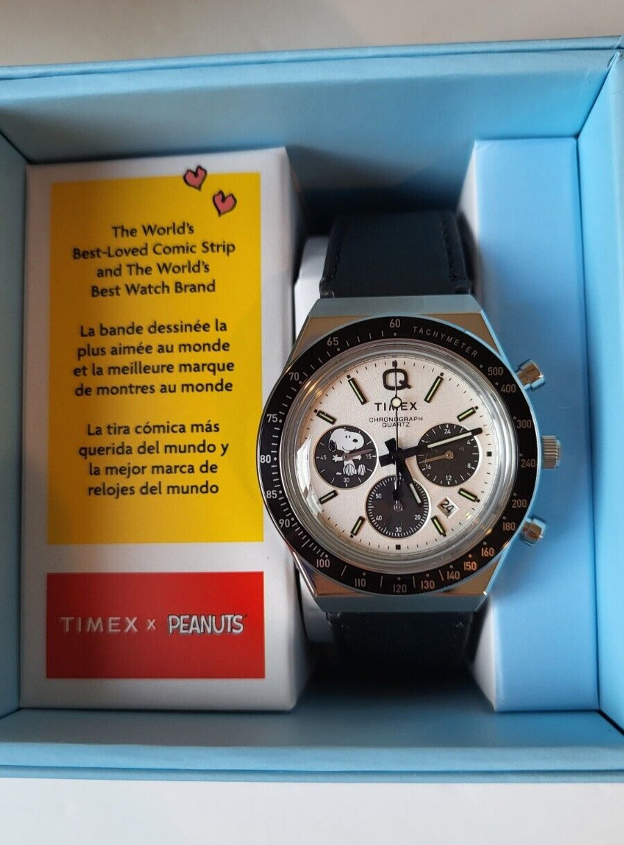 Authentic Q Timex Chronograph x Peanuts Snoopy Limited Edition TW2W68900
