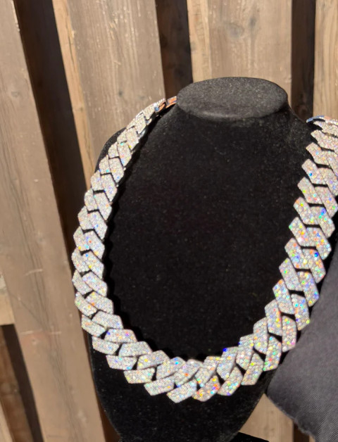 Iced Out 20MM Cuban Chain For Sale + Box (Free Shipping)