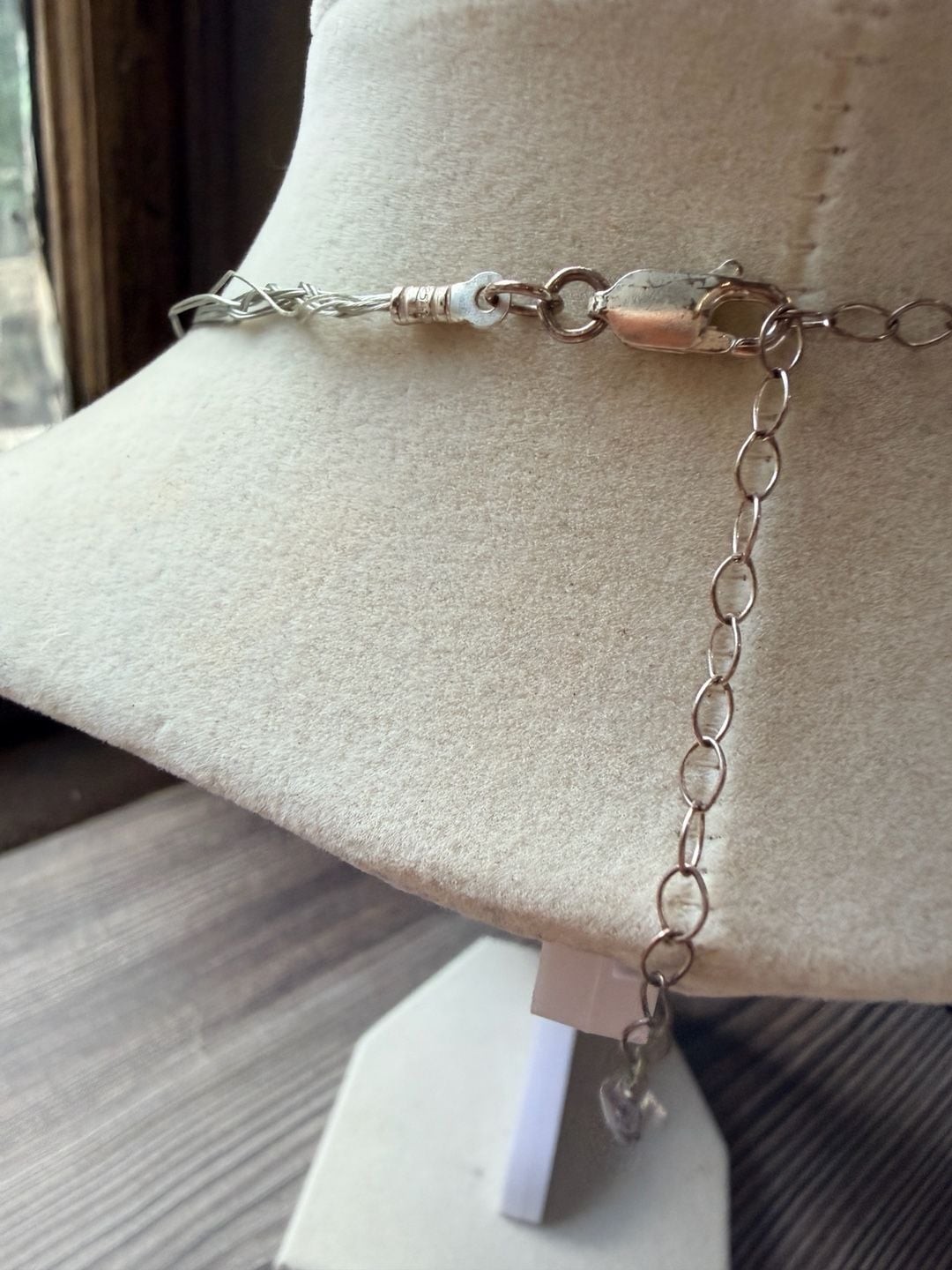 Multi-Strand Gemstone Chip Necklace with Amethyst and Labradorite