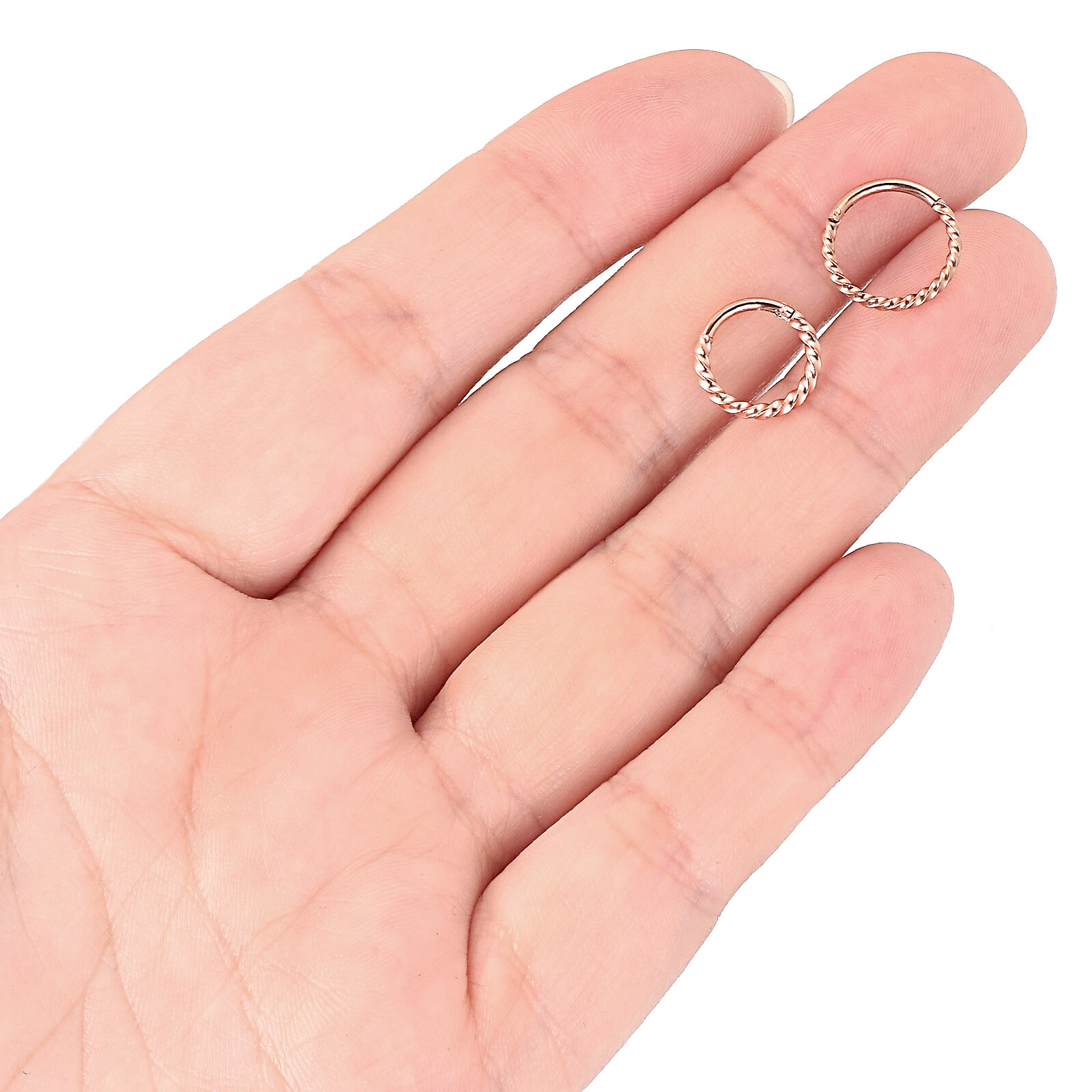 1Pc Hinged Segment Ring Hoop Nose Septum Clicker Helix Tragus Cartilage Earring