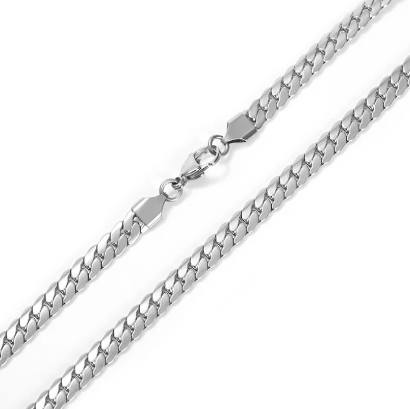 925 Sterling Silver Miami Cuban Curb Chain Necklace 18-24″ MEN WOMEN 4mm
