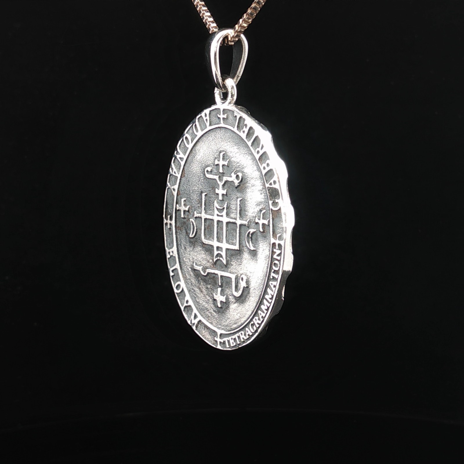 925 Sterling Silver Archangel Gabriel Necklace
