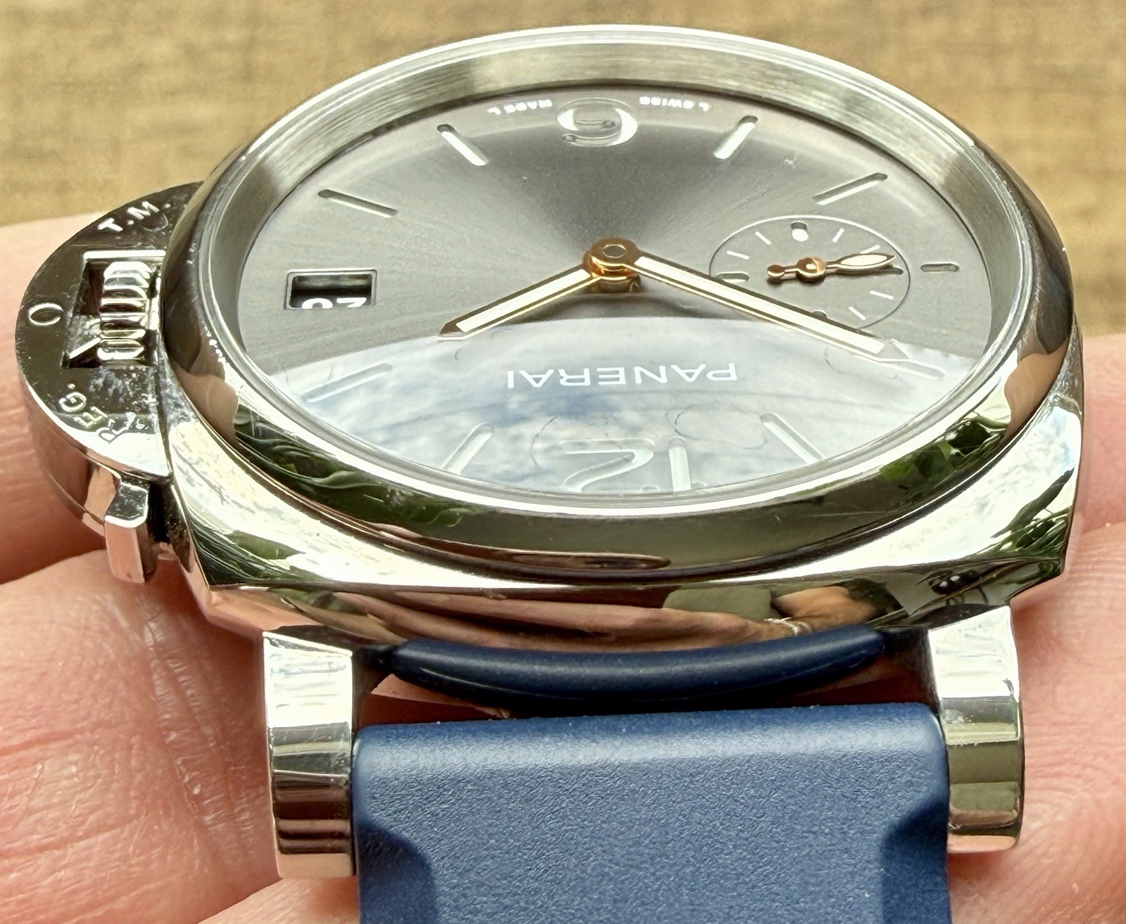2023 Panerai Luminor Due Automatic Grey 1247 PAM01247 38mm Watch Full Set Straps