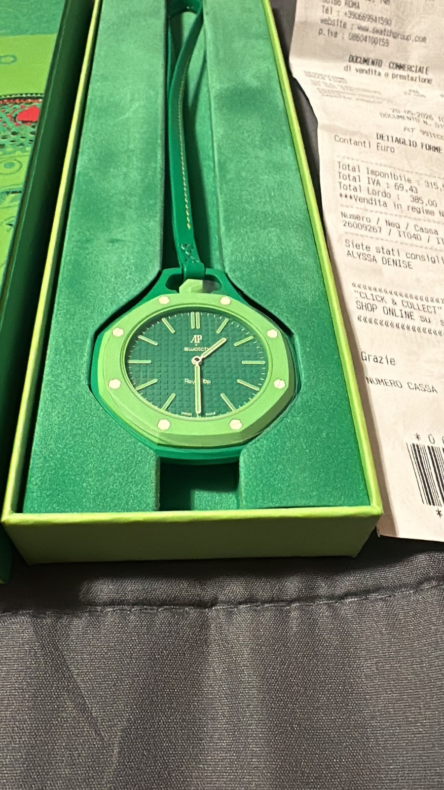 Swatch x Audemars Piguet AP Bioceramic Royal Pop Green Eight