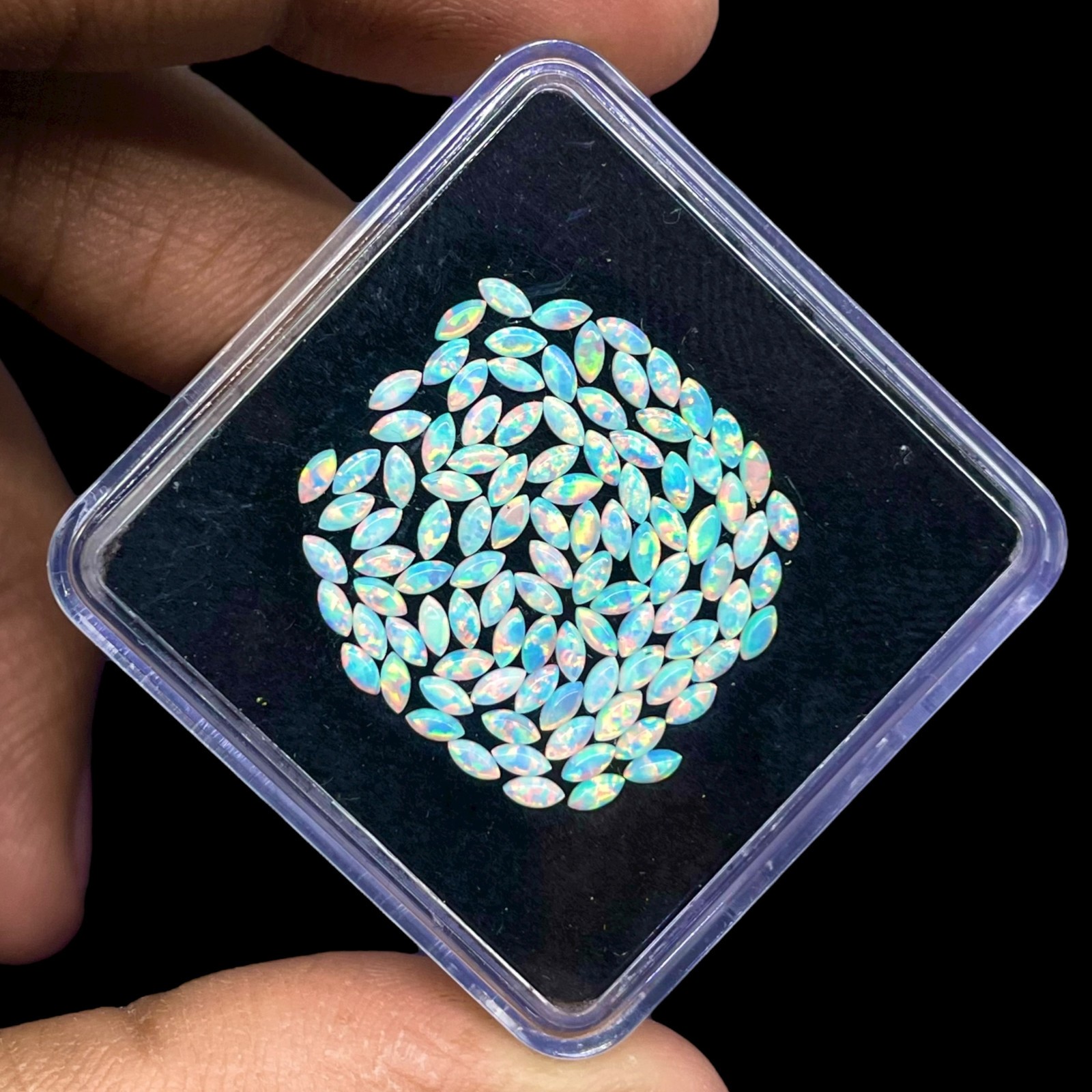 20 Pcs Australian Opal 3×1.5mm Marquise Cabochon AAA Quality Gemstones Lot