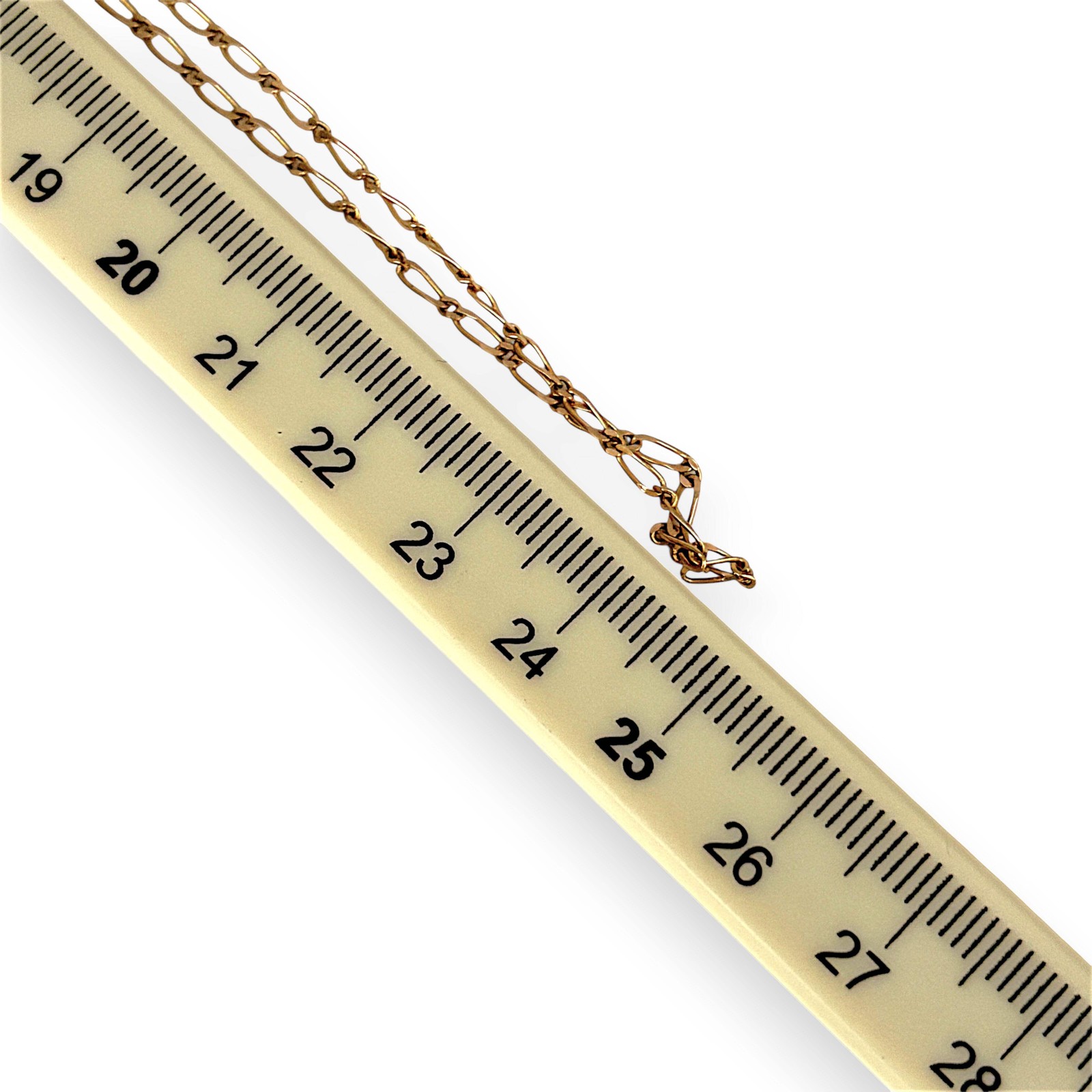 NZGD | 9ct Gold UNOAERRE Aurora 1×1 Fiagor Chain 50cm