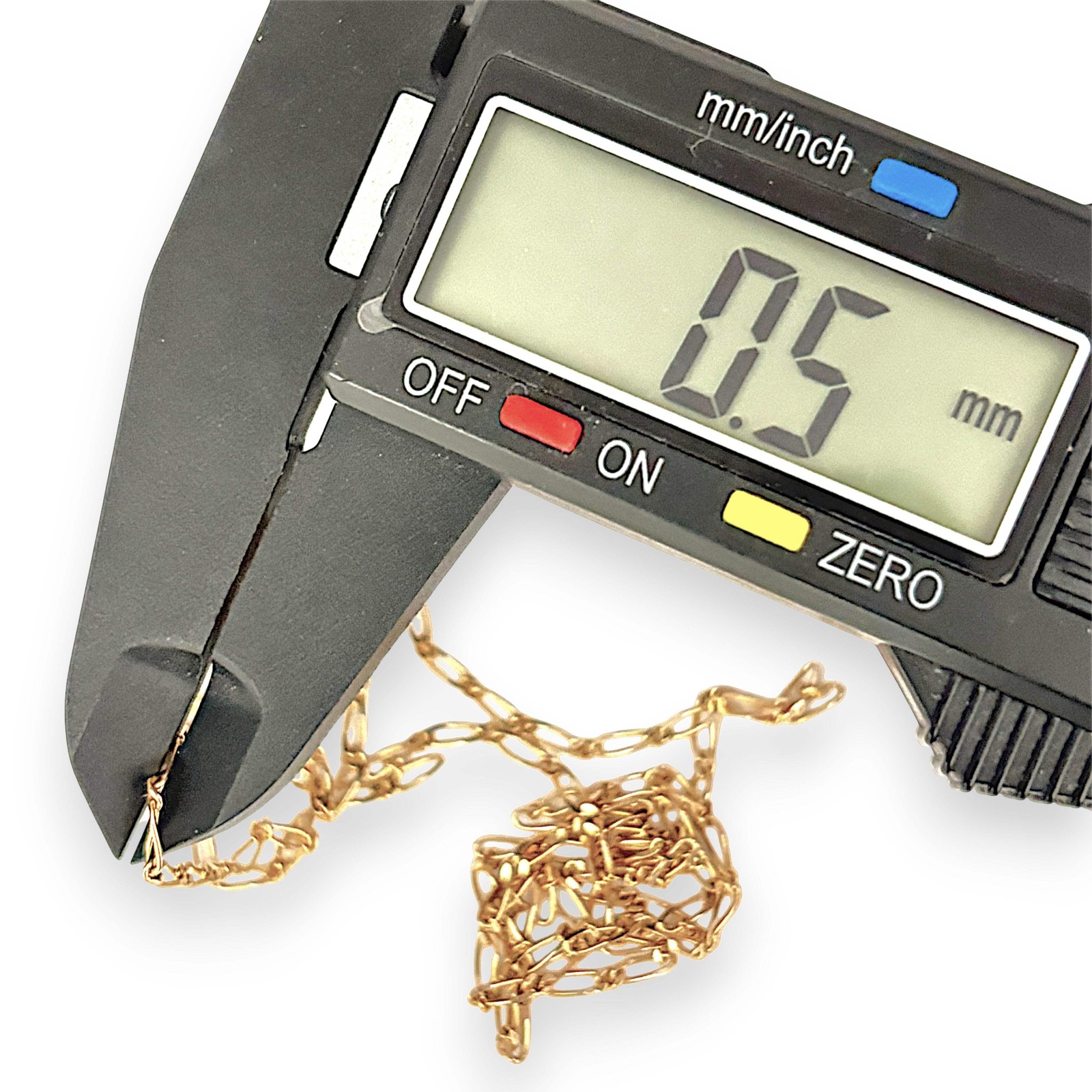 NZGD | 9ct Gold UNOAERRE Aurora 1×1 Fiagor Chain 50cm