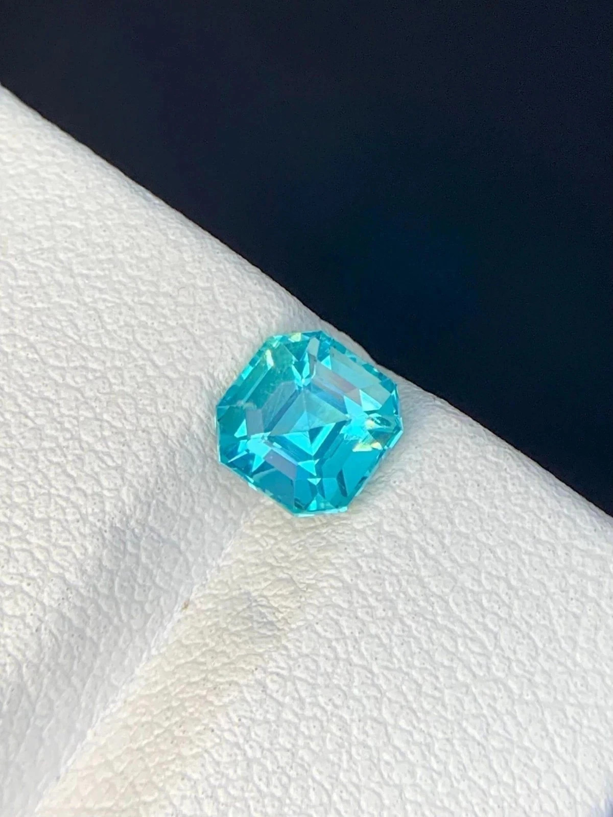 Natural Certified Blue Paraiba Tourmaline 6.70 Ct Asscher Cut Loose MR Gemstone