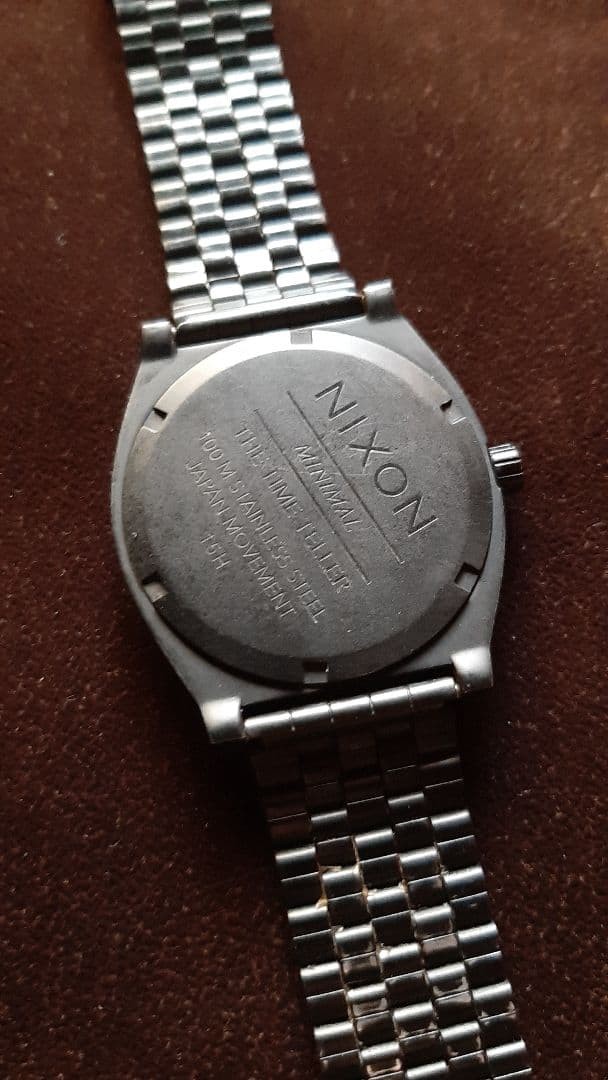 NIXON TIME TELLER Wristwatch Not Specified Quartz Analog Stainless Steel 100 m