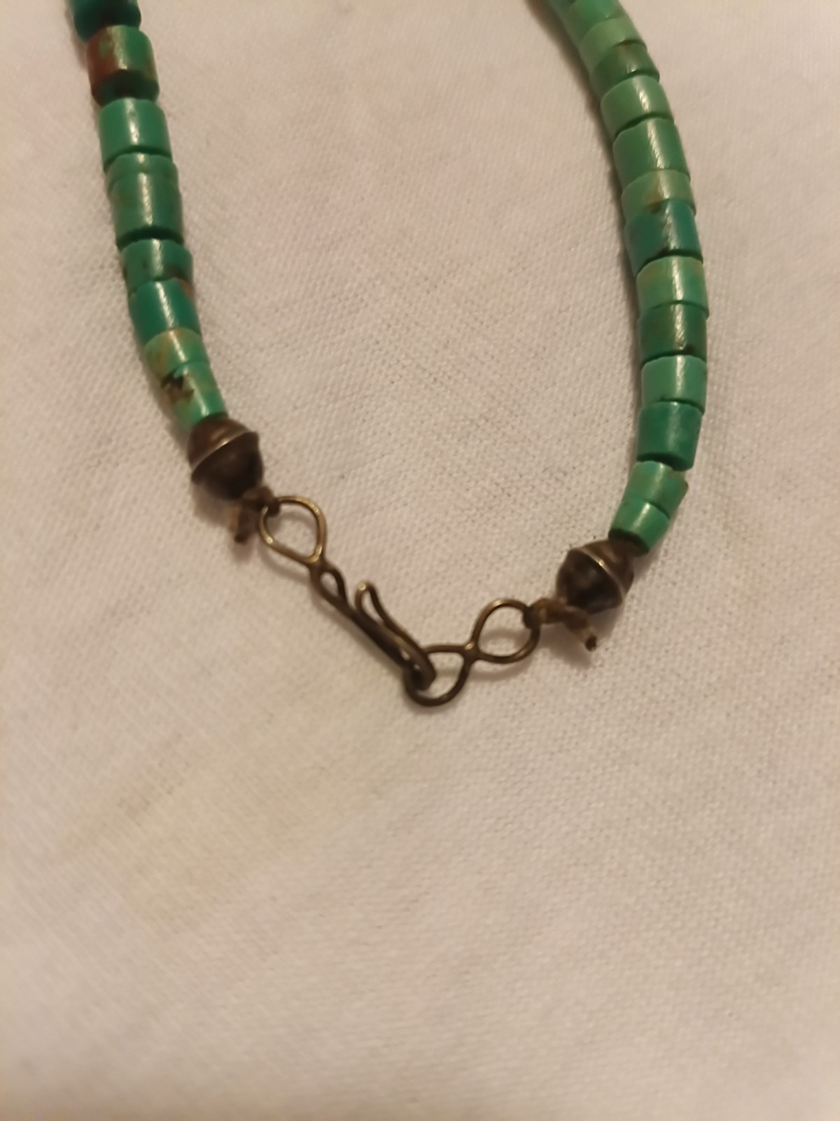 Vintage Native American Turquoise Heishi 20” Necklace