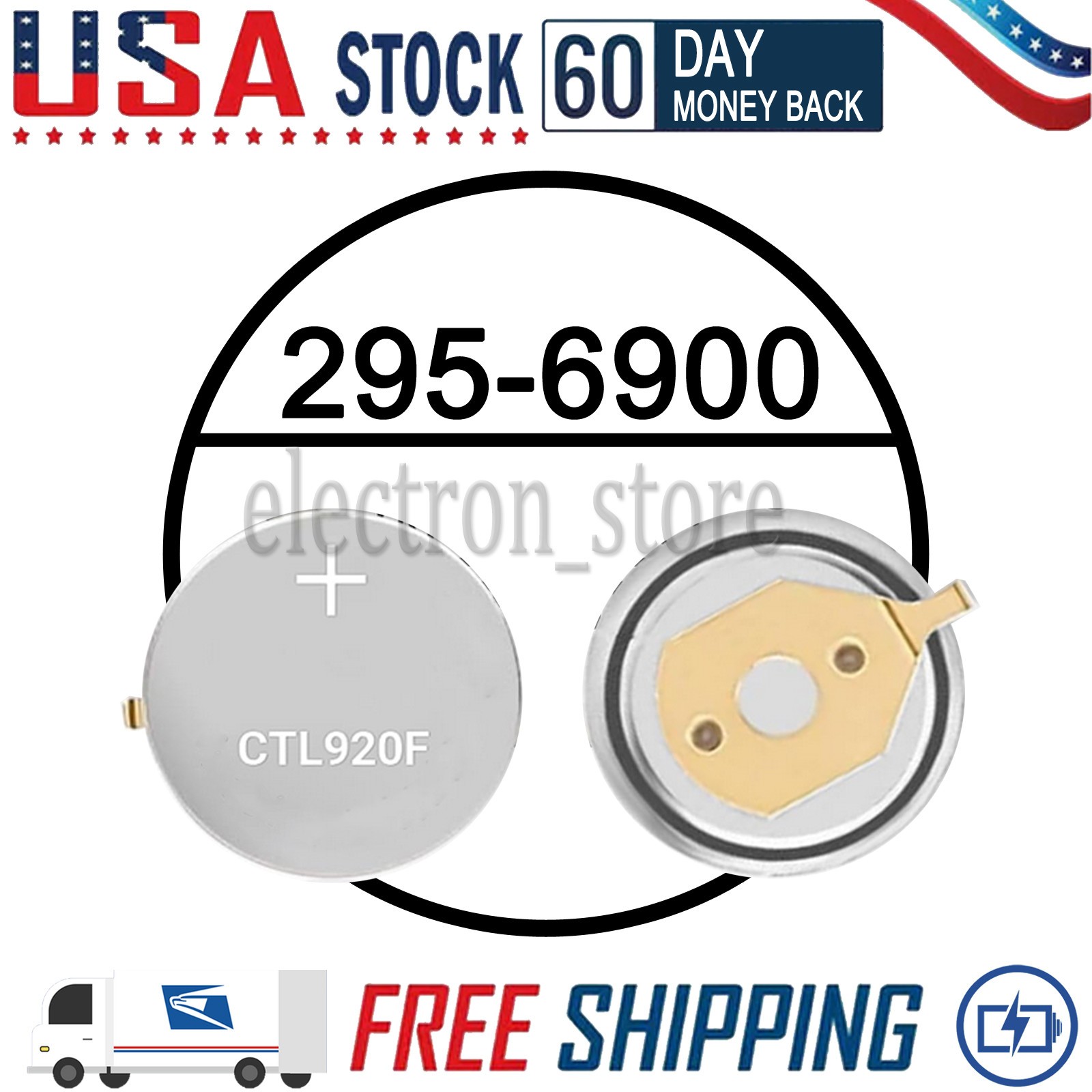 295-6900 Battery for Panasonic CTL920F Capacitor E210 E260 E270 E600 E610 G900