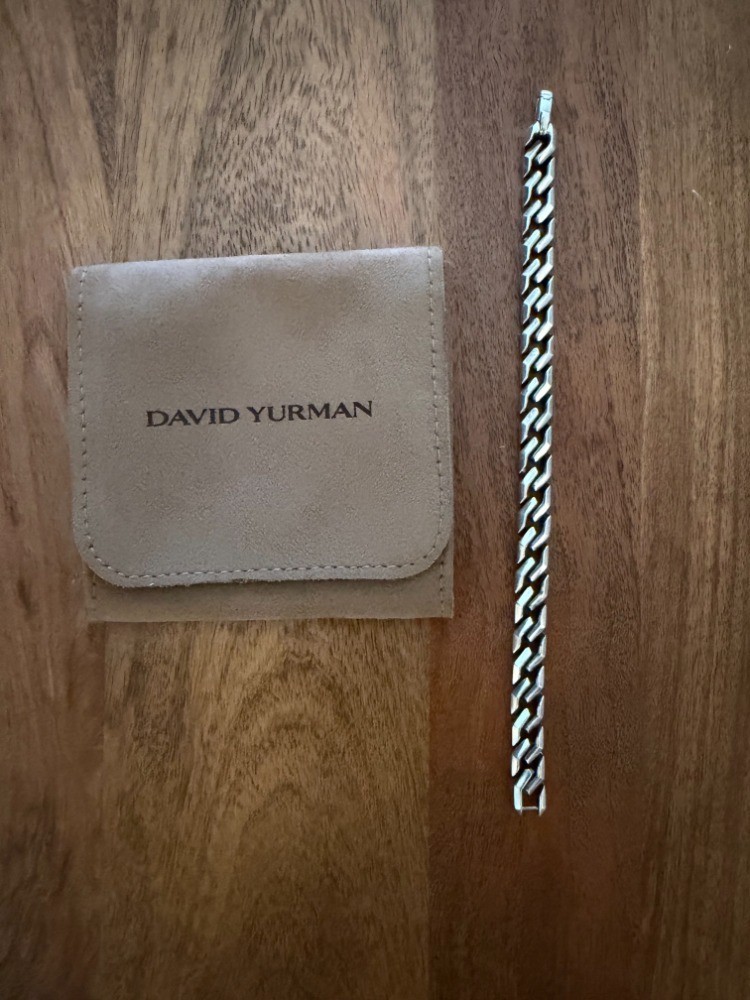 David Yurman -Curb Chain Angular Link Bracelet-Sterling Silver