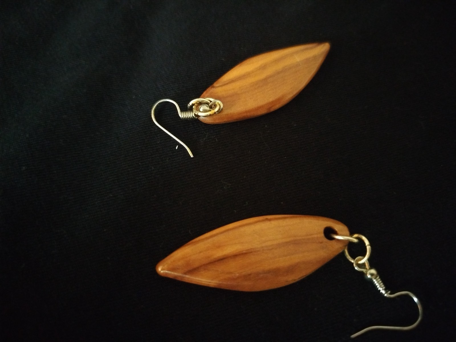 handmade earrings for womens olive tree epoxy wood old art beatiful