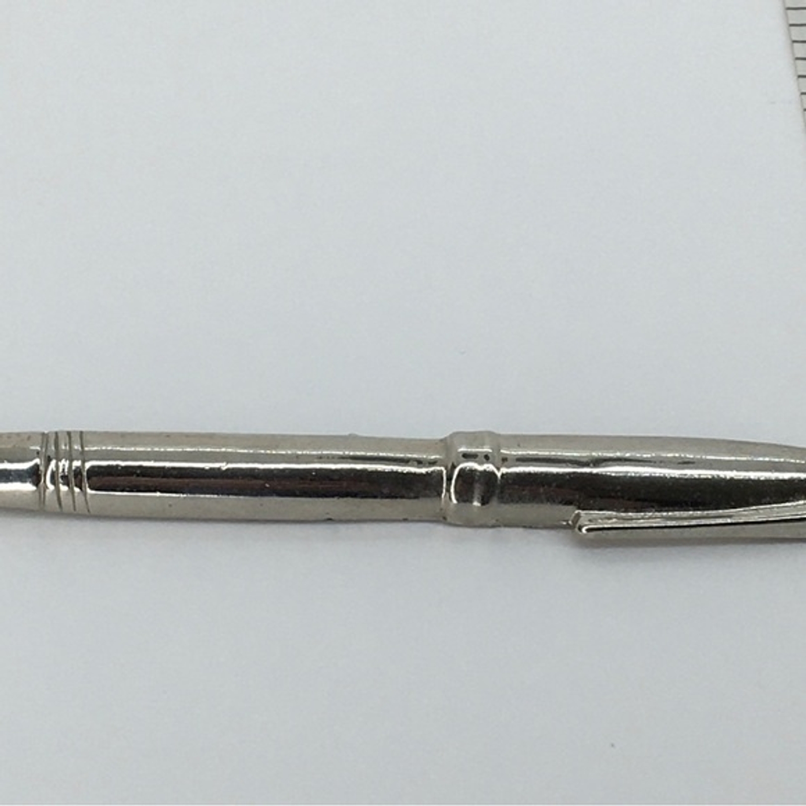 Vtg Large Sliver Tone Statement Fountain Writer Pen Brooch Pin Quirky 1980’s Art