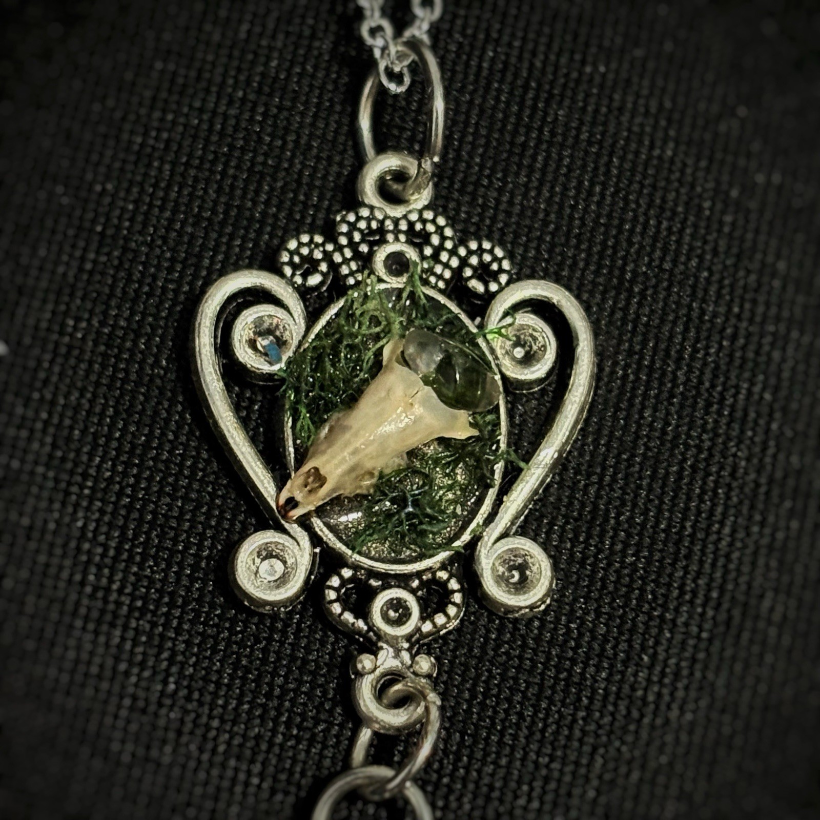 Shrew Skull & Mandible Dangling Pendant