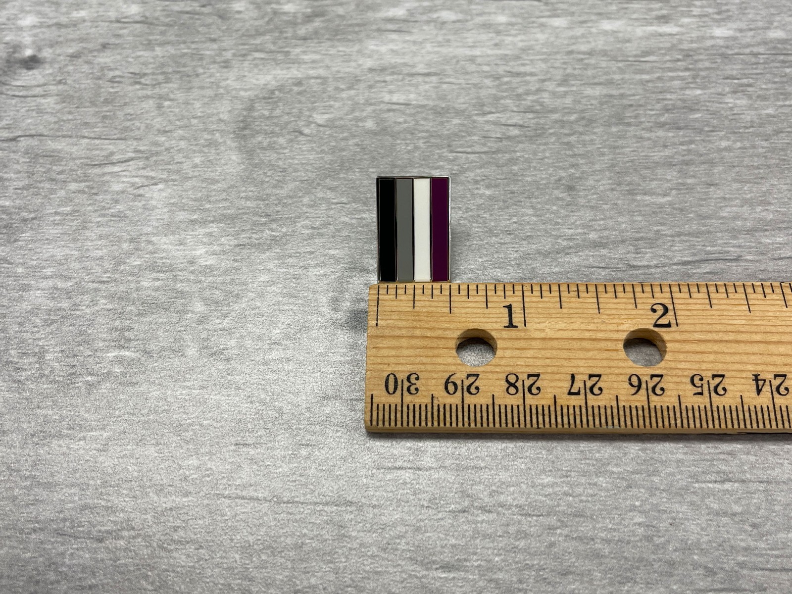 Small Asexual Pride Flag Enamel Pin: Subtle LGBTQ+ Accessory (0.75)