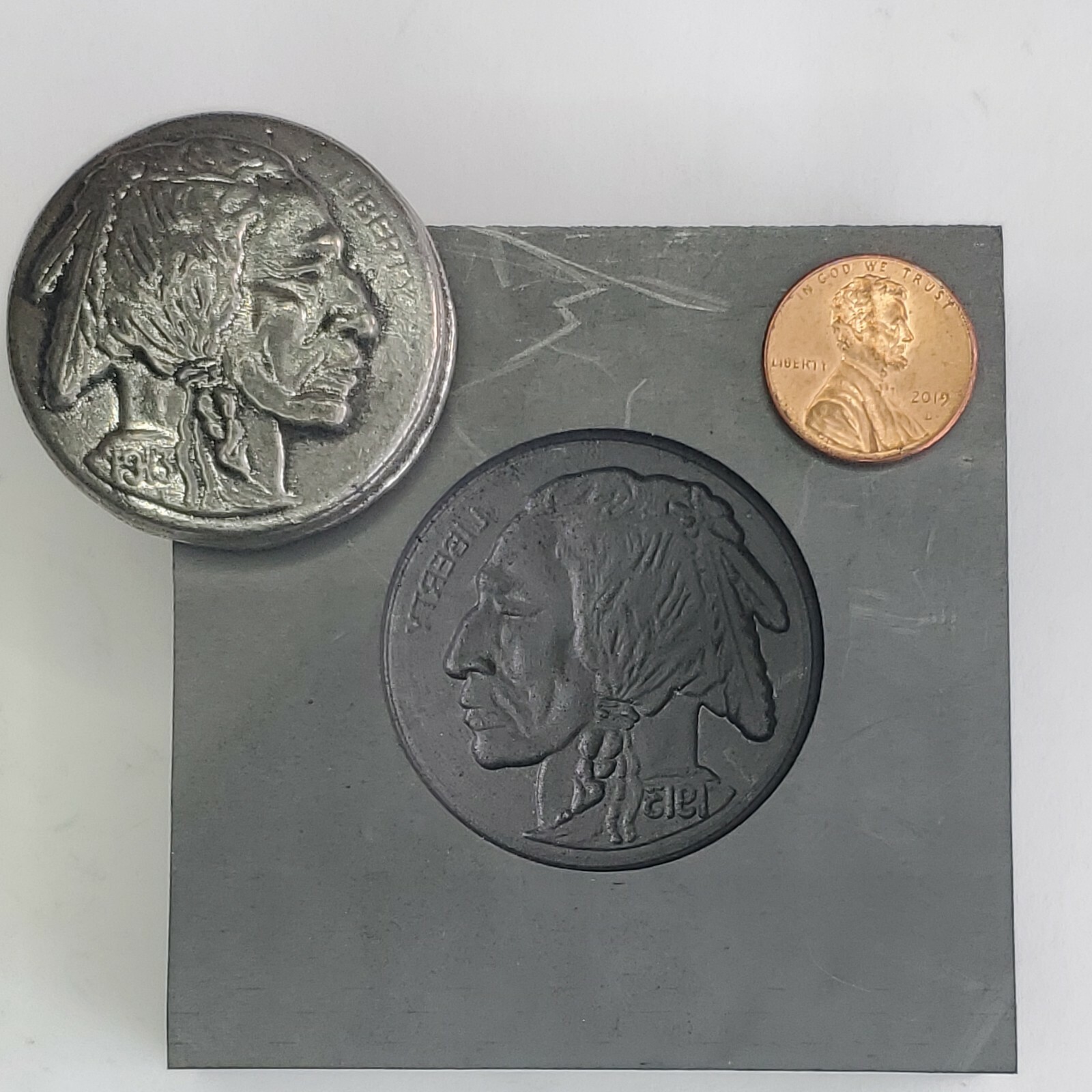 Indian Head 3D Graphite Ingot Mold Gold Silver Copper Melting Casting Refining