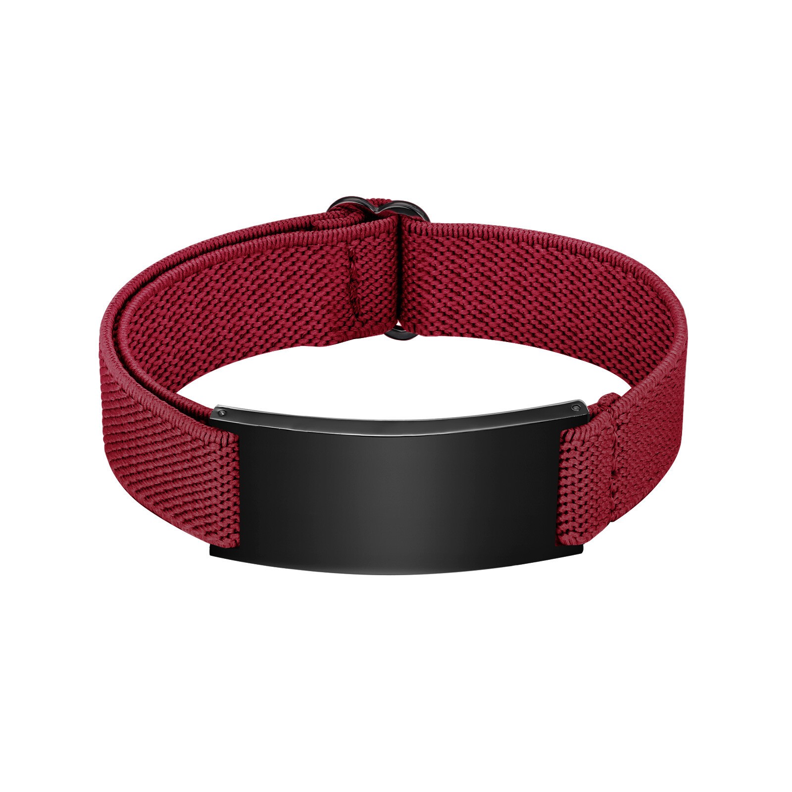 Personalized Medical Alert ID Bracelet Elastic Emergency Bangle Wristband Unisex