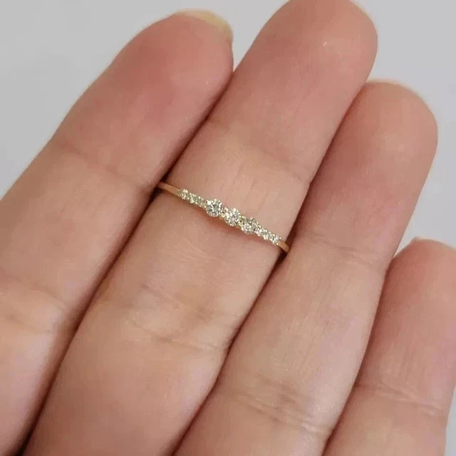 1.50 Ct Round Cut Simulated Diamond Engagement Band Ring 14k Yellow Gold Plated