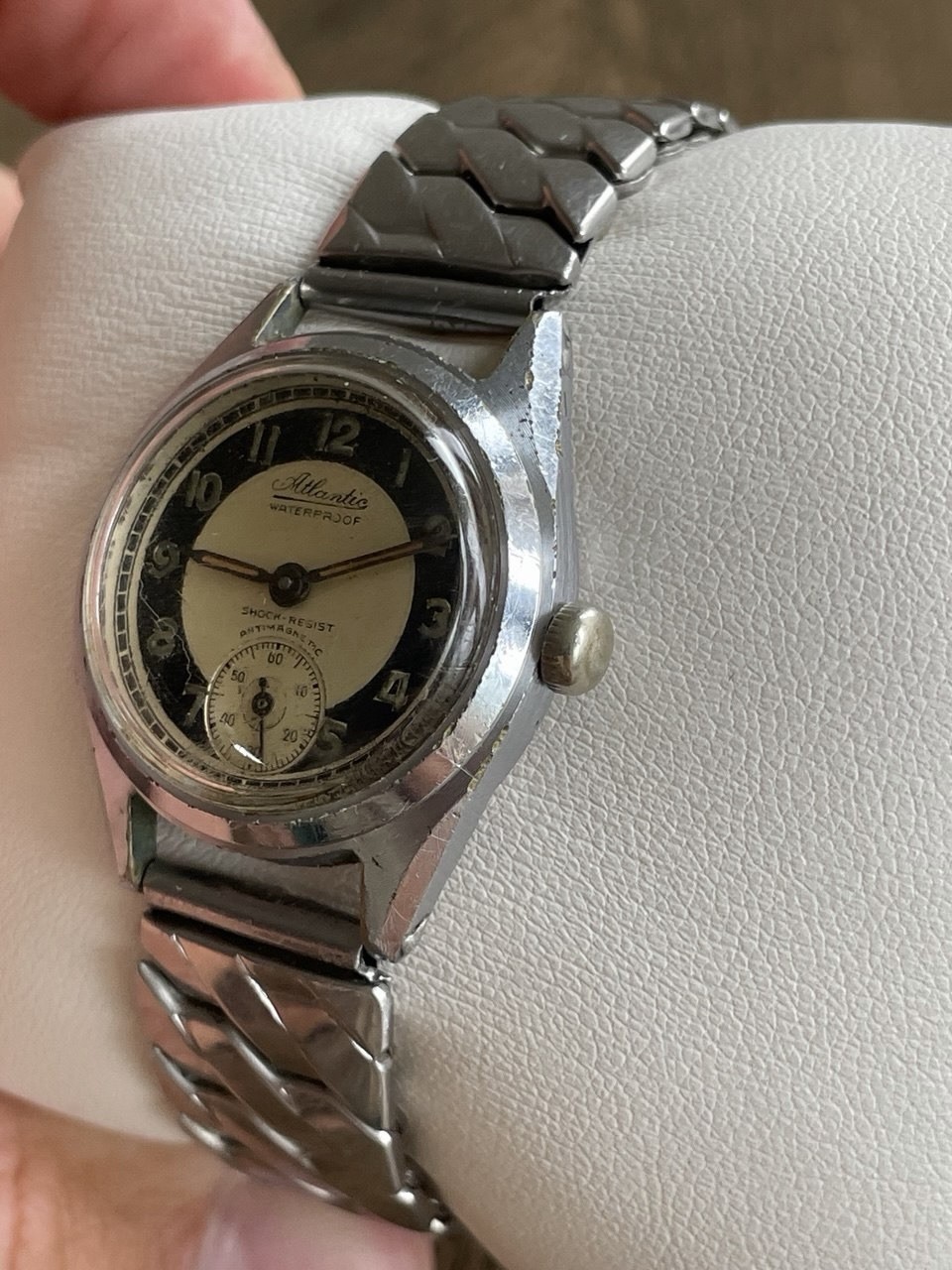 Vintage Atlantic Waterproof Watch — Shock-Resist (1940s-1950s)
